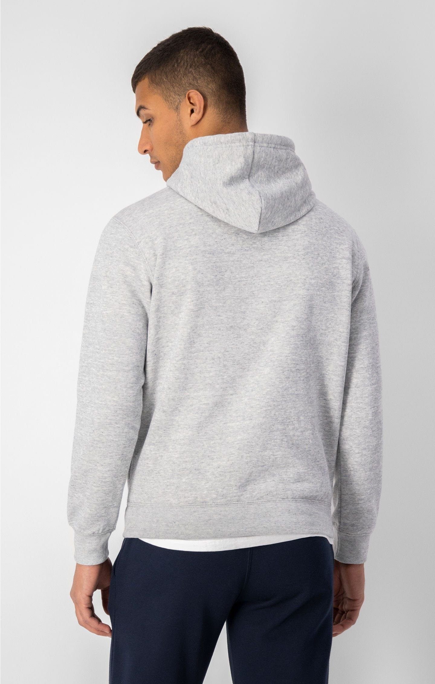 Kapuzenpullover mit grau Hoodie Champion Baumwollfleece Pullover aus