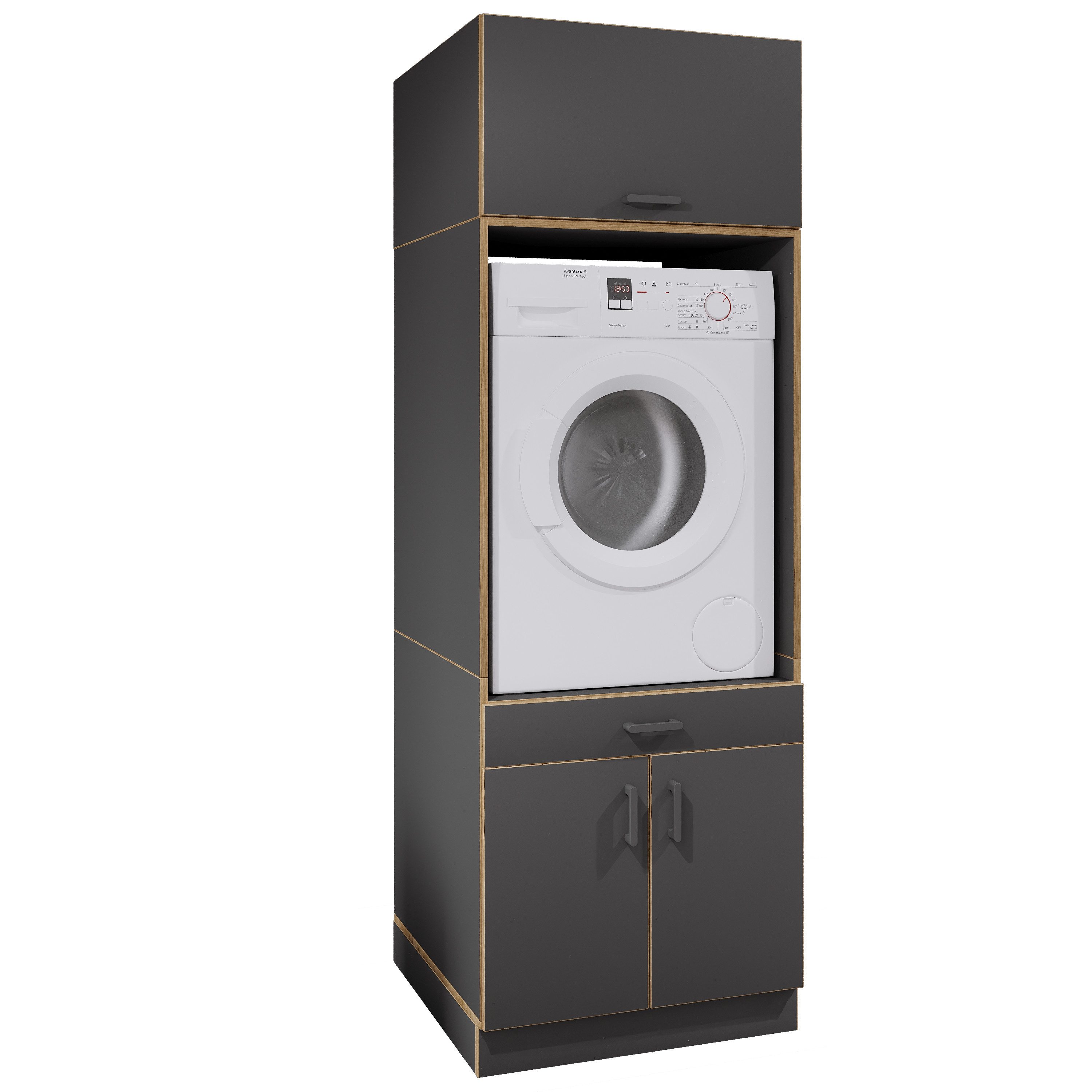 VCM Waschmaschinenumbauschrank Überbauschrank Waschmaschine Überbau Rislo CL XXL