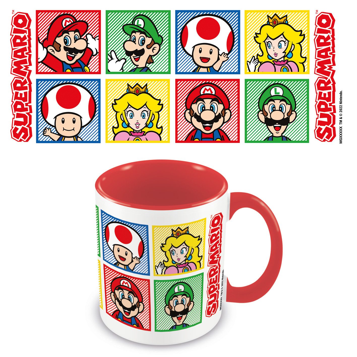 Tasse Tasse koloriert - Super Mario Red (NEU & OVP)