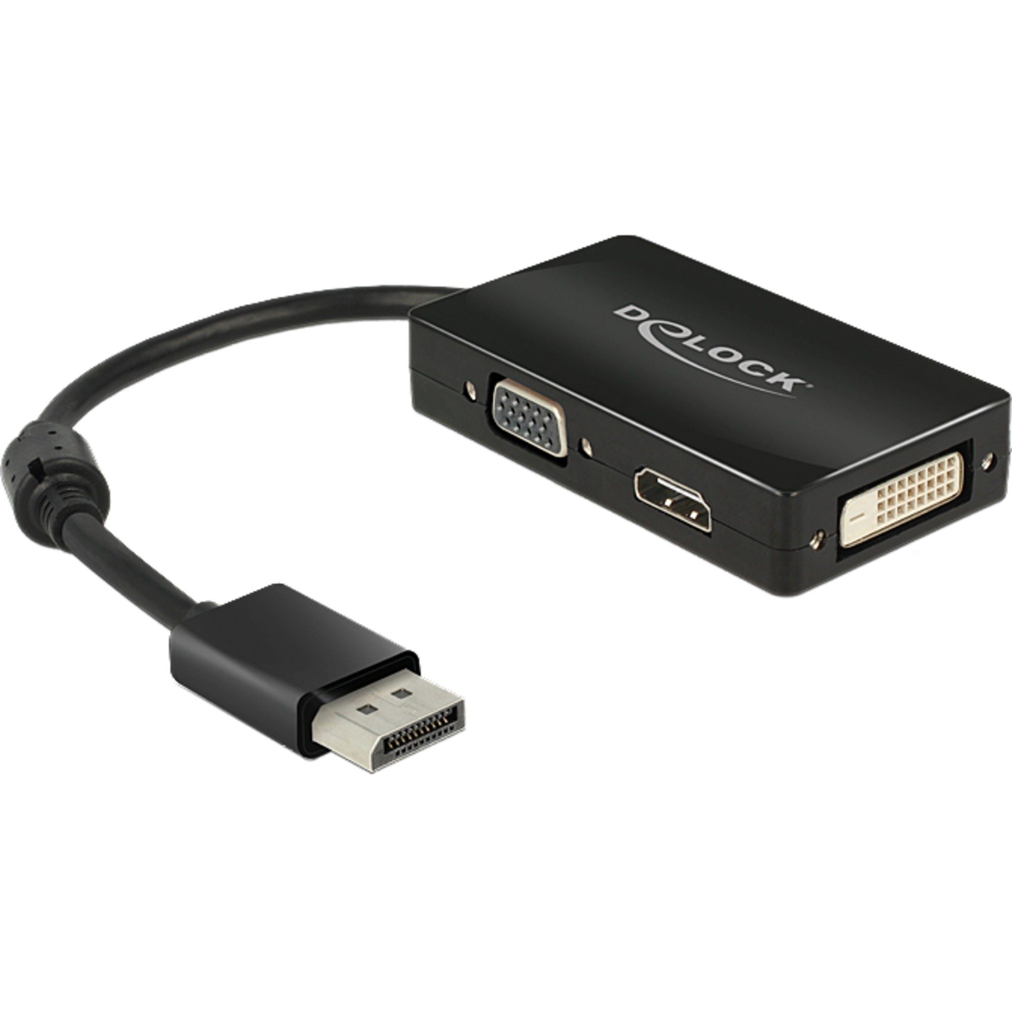 Delock DeLOCK Adapter Displayport > VGA/HDMI/DVI-D, (16 Audio- & Video-Adapter