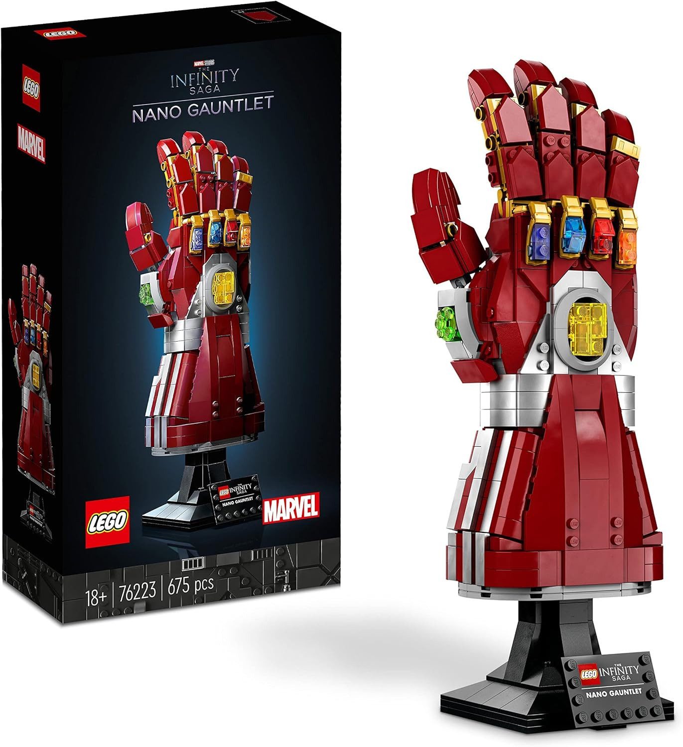 LEGO® 76223 - Iron Mans Nano Handschuh Spielbausteine, (675 St)