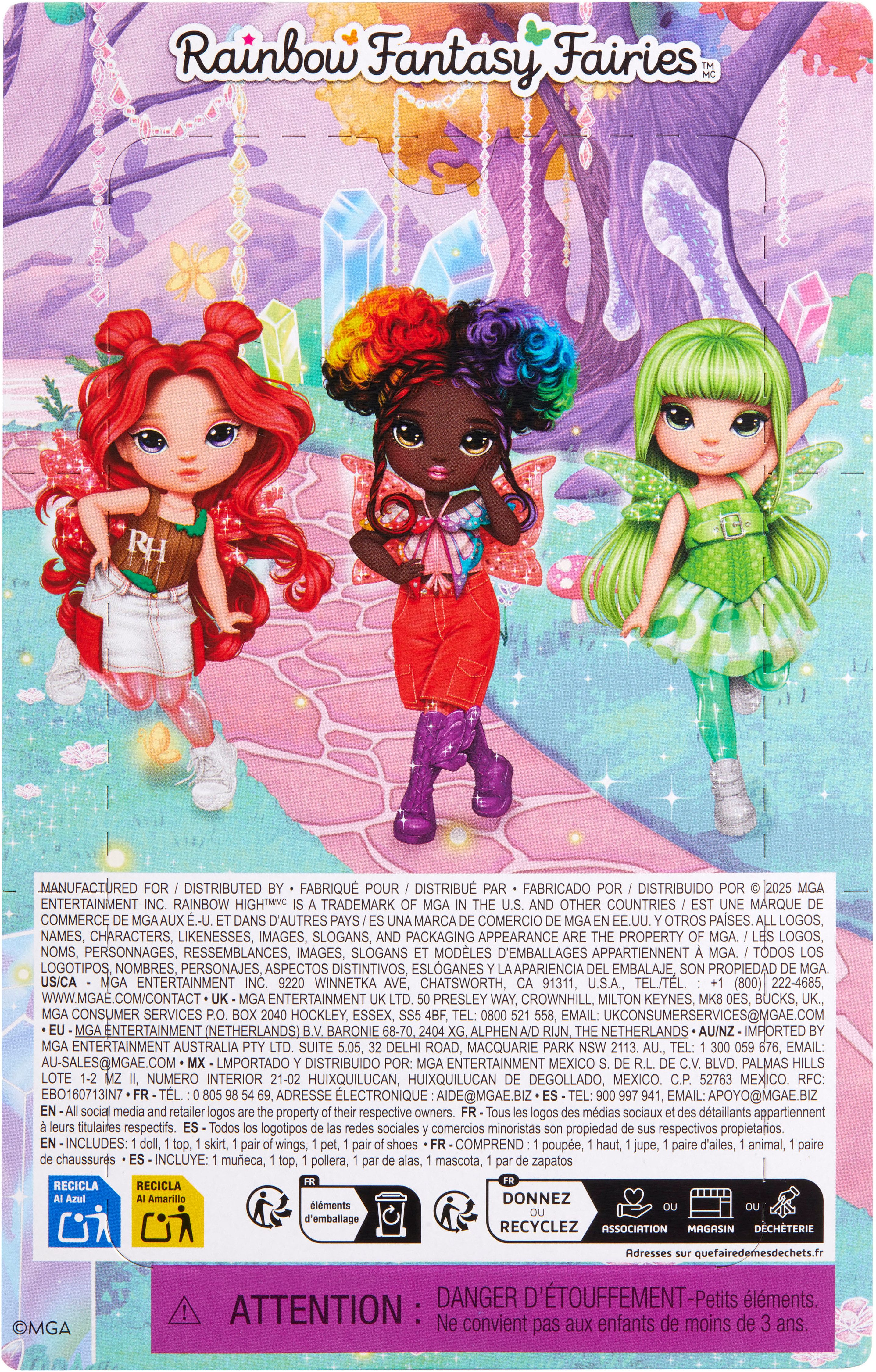 Rainbow High Minipuppe Littles Rainbow Fantasy Fairies Doll- Apple (Red) – Bild 4 von 5