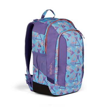 Satch Schulranzen Schulrucksack-Set AIR 80s Dance 3-teilig (3-teilig), Laptop-Fach, Your-Size-System, Schulranzen