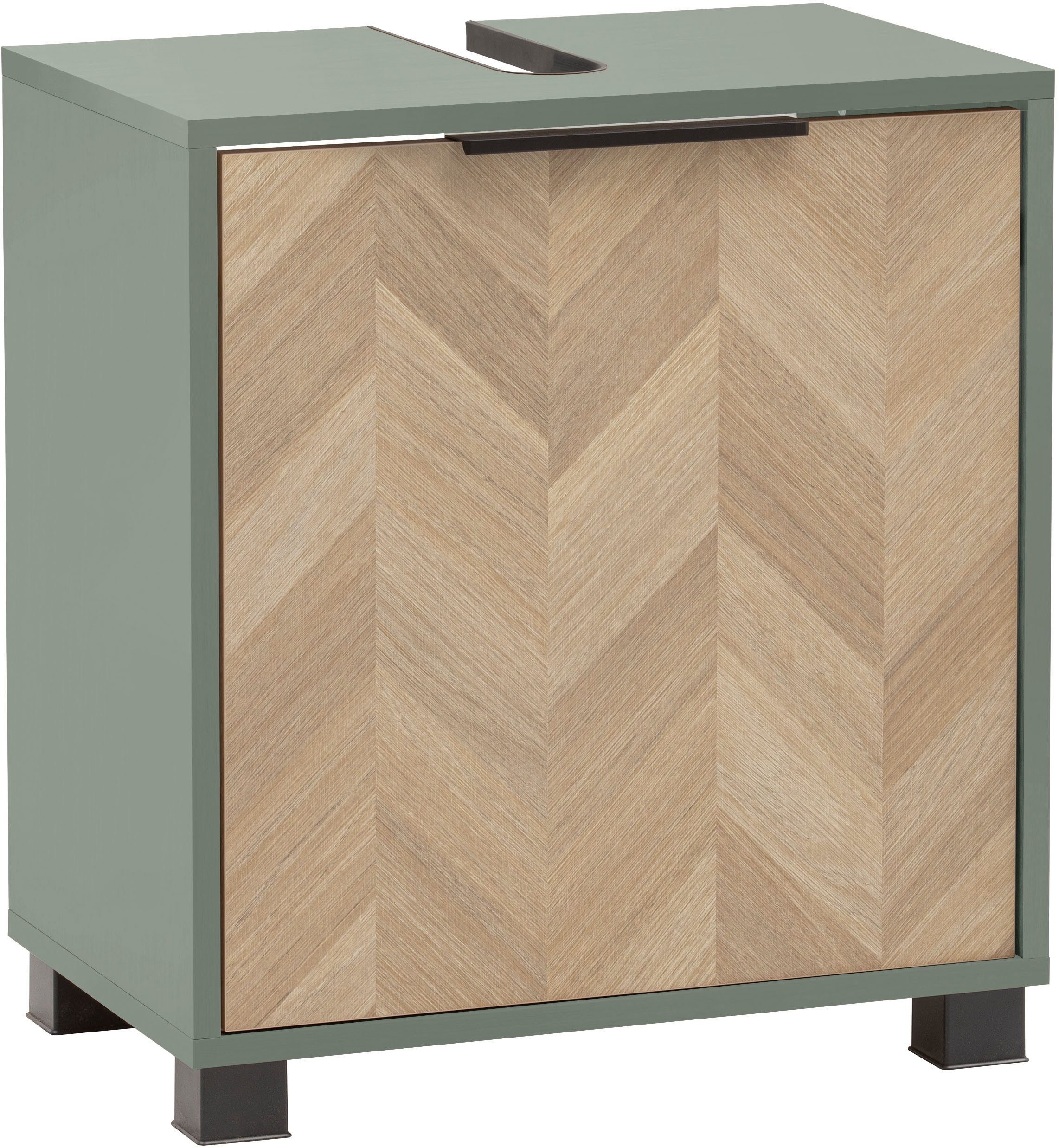 Schildmeyer Waschbeckenunterschrank Piazza, Waschbeckenunterschrank, Made in Germany, B: 50,3 cm (1-St) Solide Verarbeitung - Dieses Produkt ist in Deutschland gefertigt