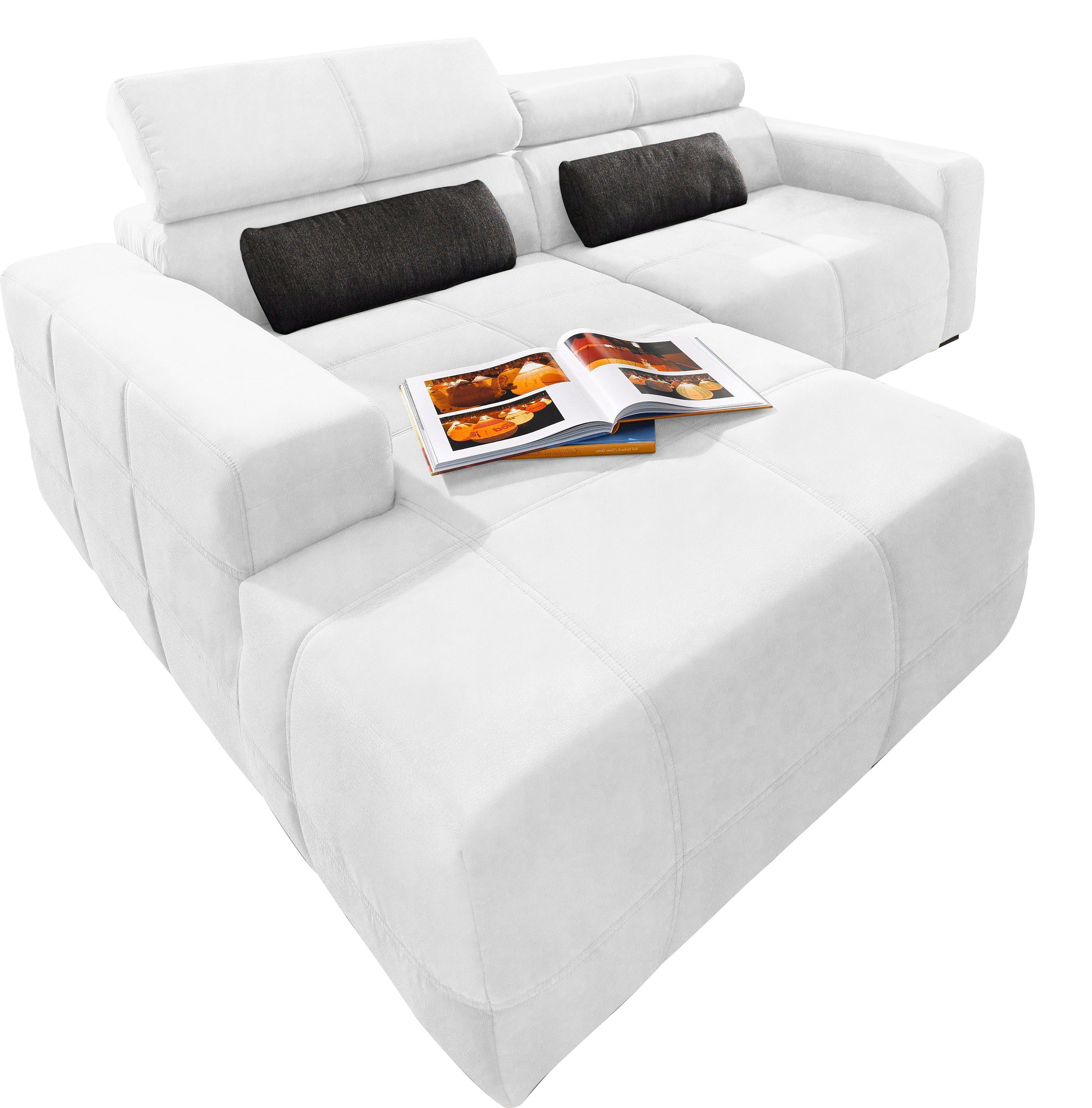 DOMO collection Ecksofa Brandon, inkl. Kopfteilverstellung, günstig online kaufen