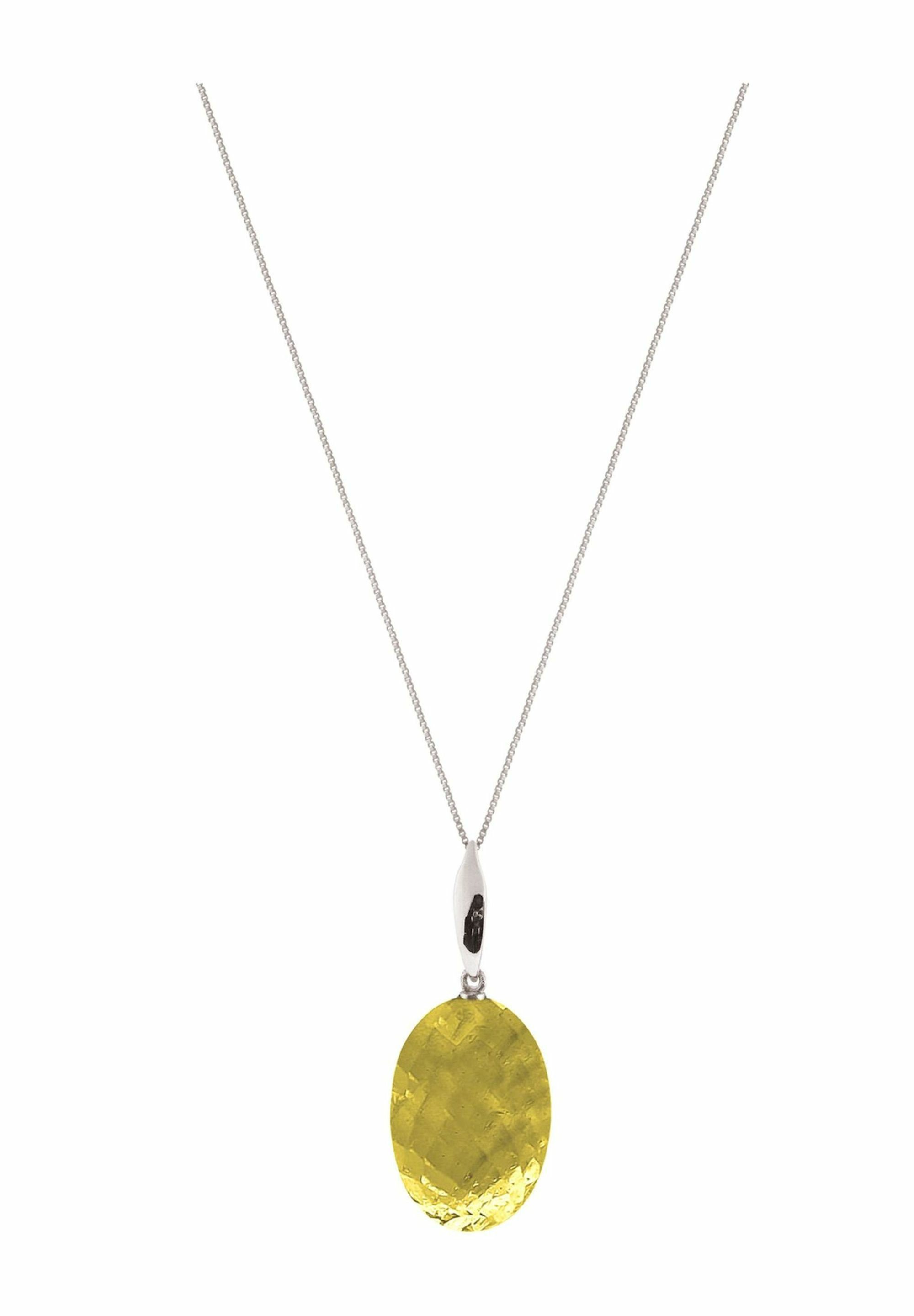 Gemshine Kette mit Anhänger ovaler Citrin günstig online kaufen