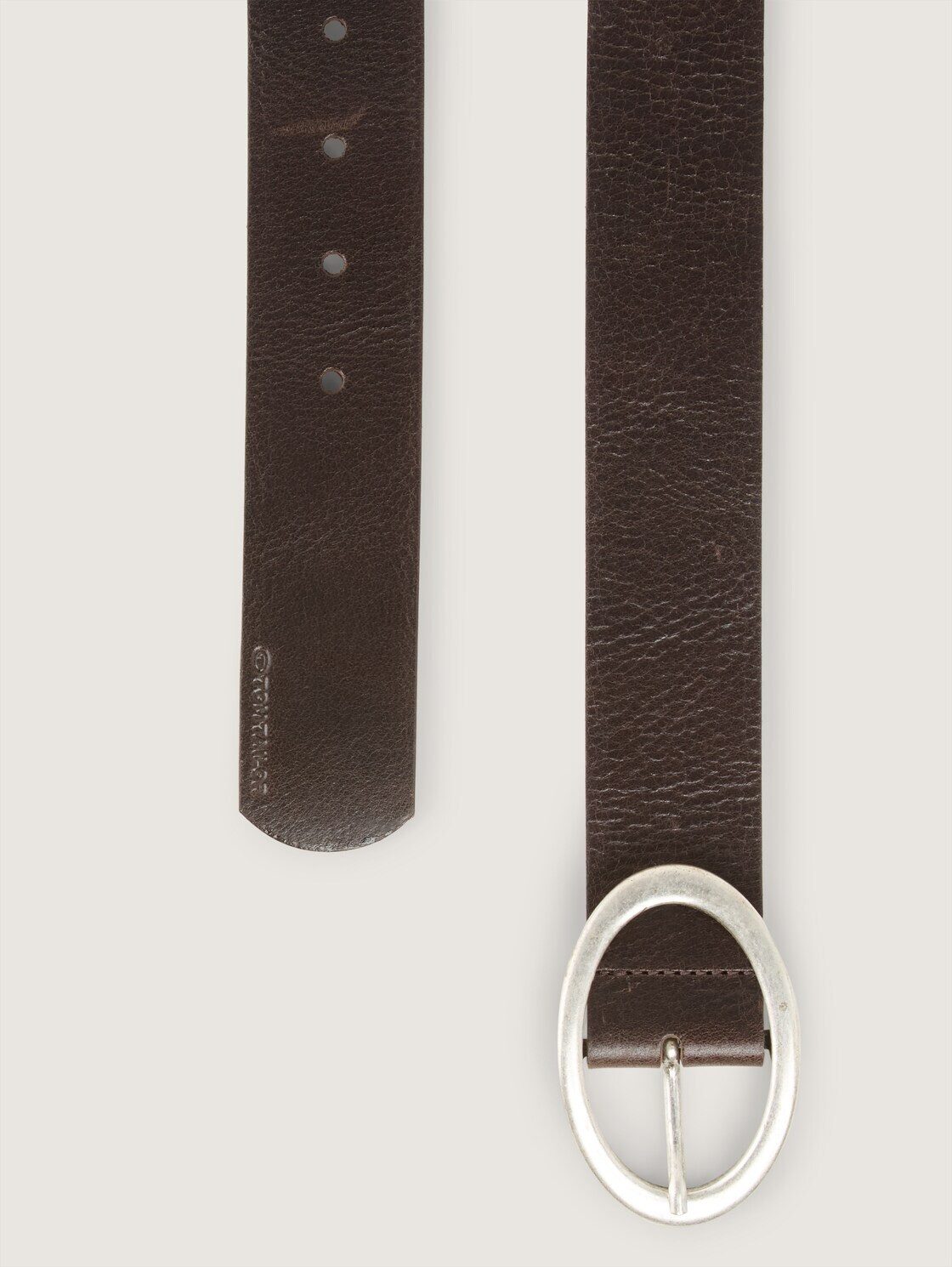 TOM TAILOR Ledergürtel Belts TTRUBY Ledergürtel mit ovaler Dornschließe