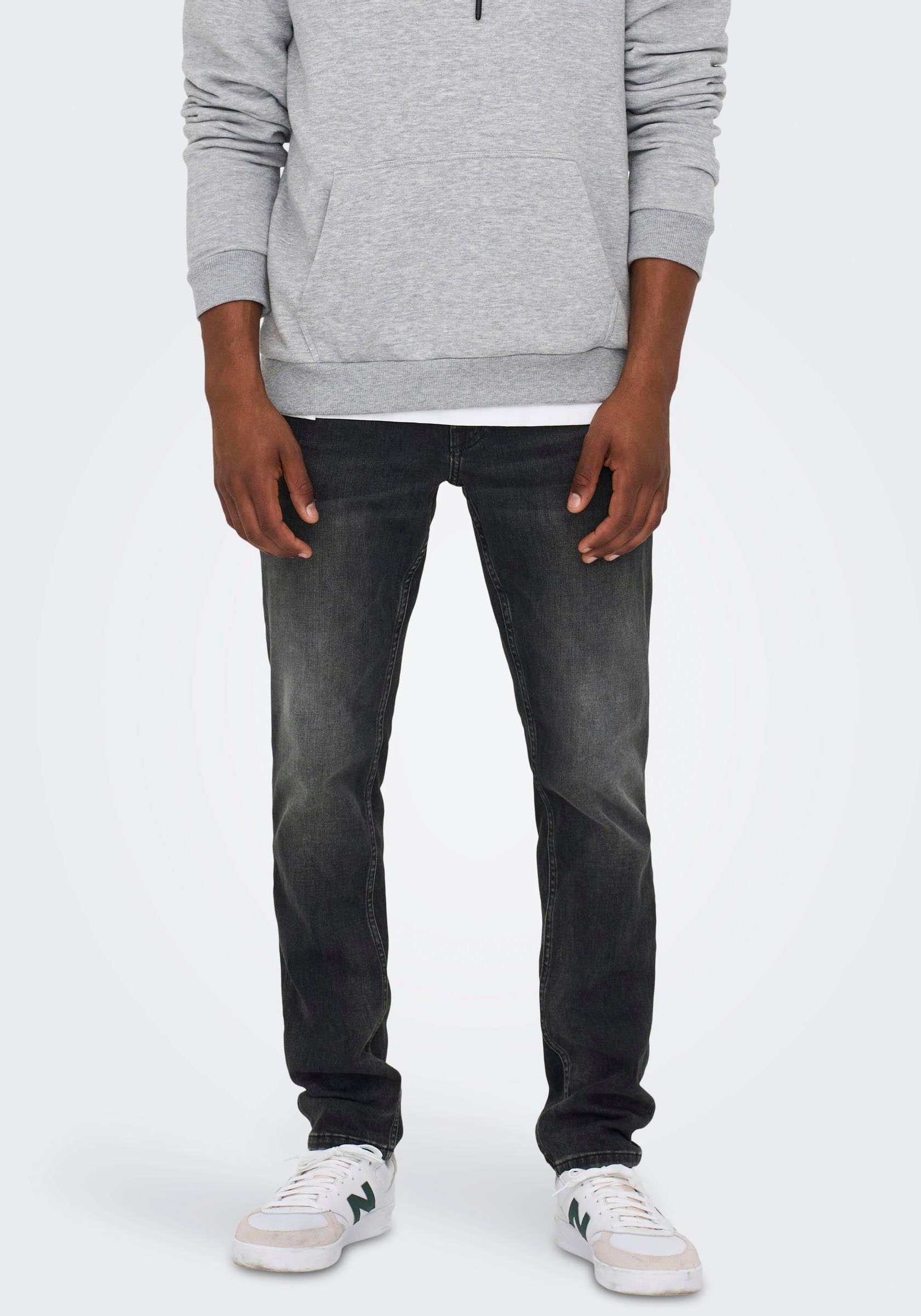 grey Regular-fit-Jeans ONLY denim SONS WEFT &