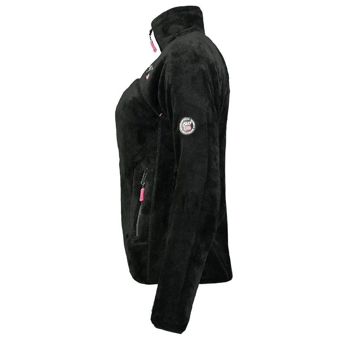 Geographical Norway Fleecejacke Geographical Norway Damen Fleecejacke Teddy Fleece Winter Jacke mit Stehkragen, in Unifarbe, kuschelig – Bild 4 von 4