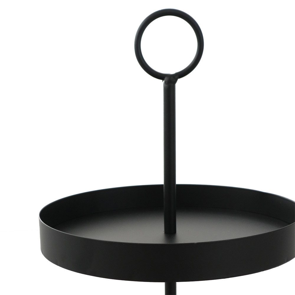 Grafelstein Etagere Etagere LENJA schwarz aus Metall modernes Design 3-stöckige Metalletag