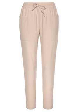 LASCANA Schlupfhose mit aufgesetzten Taschen am Bein, Jerseyhose, sportlich-elegant