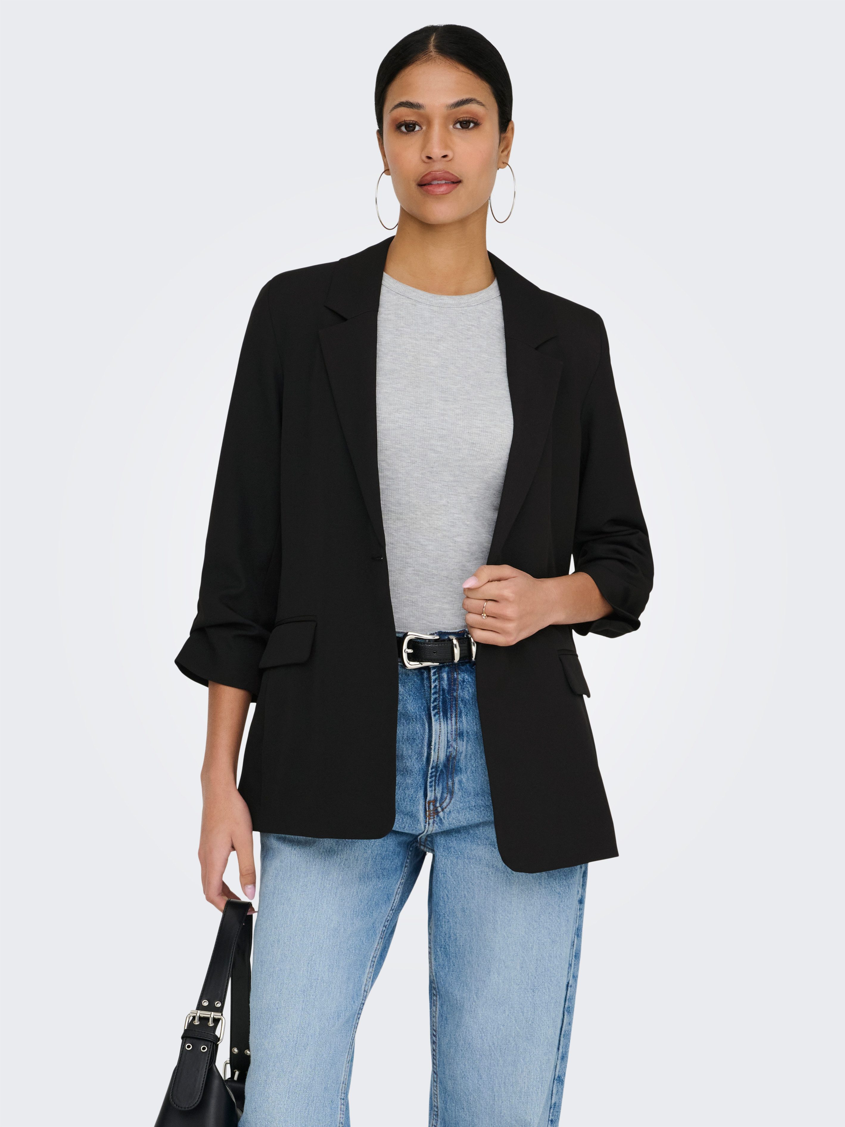 JDY Longblazer JDYELIZA 3/4 BLAZER TLR mit Stretch
