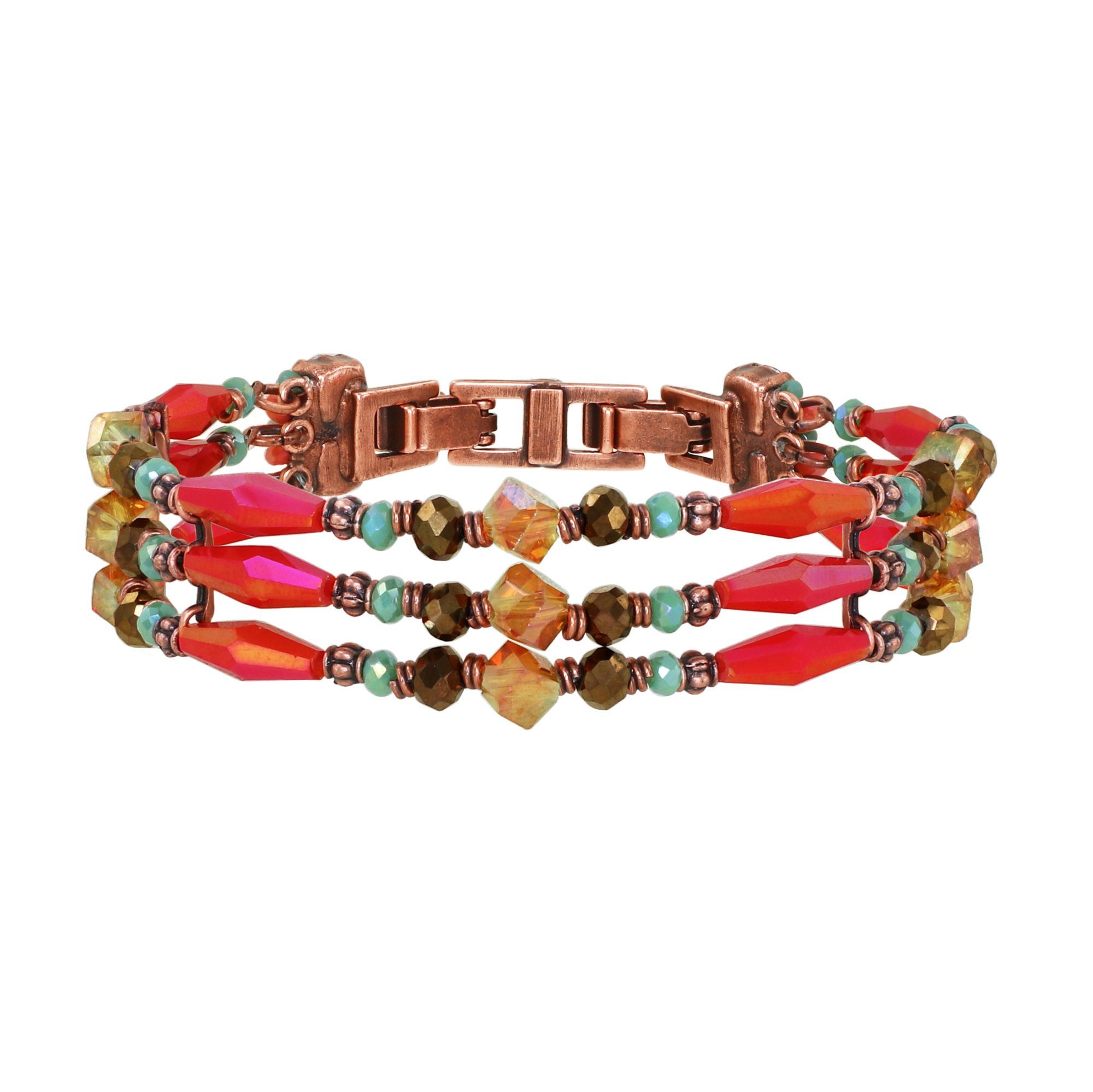 KONPLOTT Armband KONPLOTT Armband Indian Summer orange antik Kupfer Bracelet