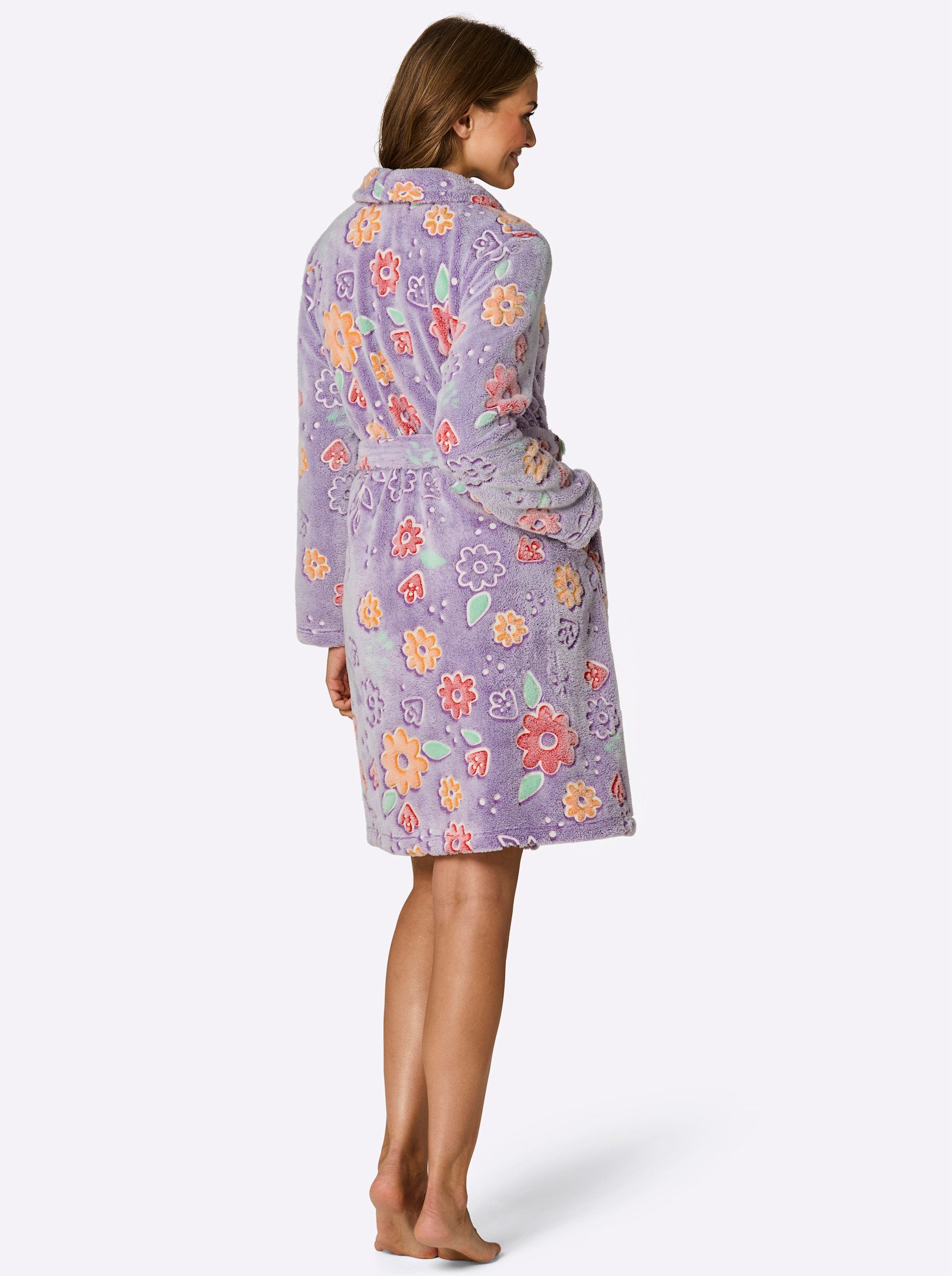 Witt Damenbademantel Bademantel ., Länge ca. 100 cm, Polyester, Bindeband günstig online kaufen