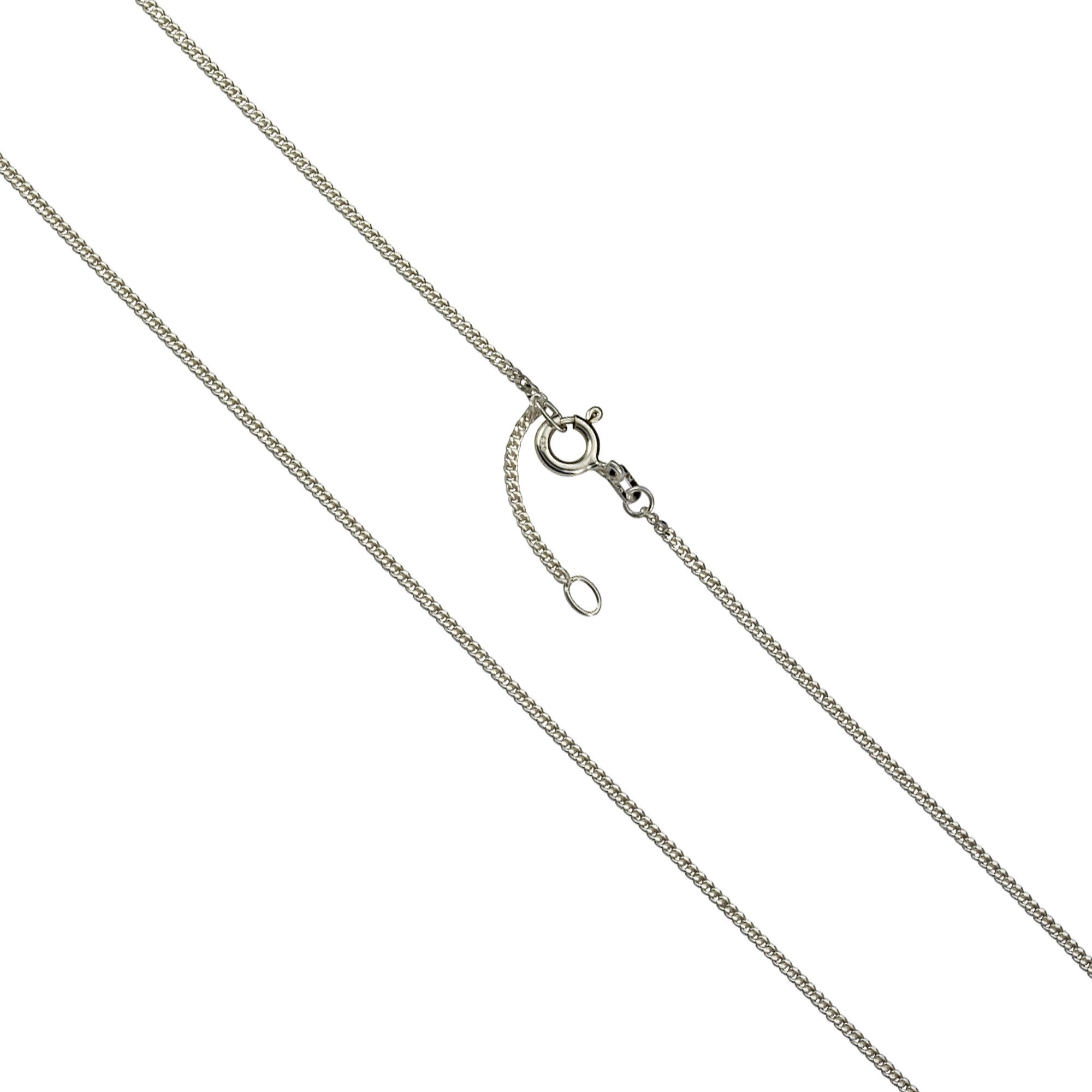 Vivance Collierkettchen 925 Sterling Silber rhodiniert Panzerkette 38cm