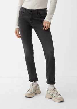 QS Stoffhose Jeans Catie / Slim Fit / Mid Rise / Slim Leg Waschung