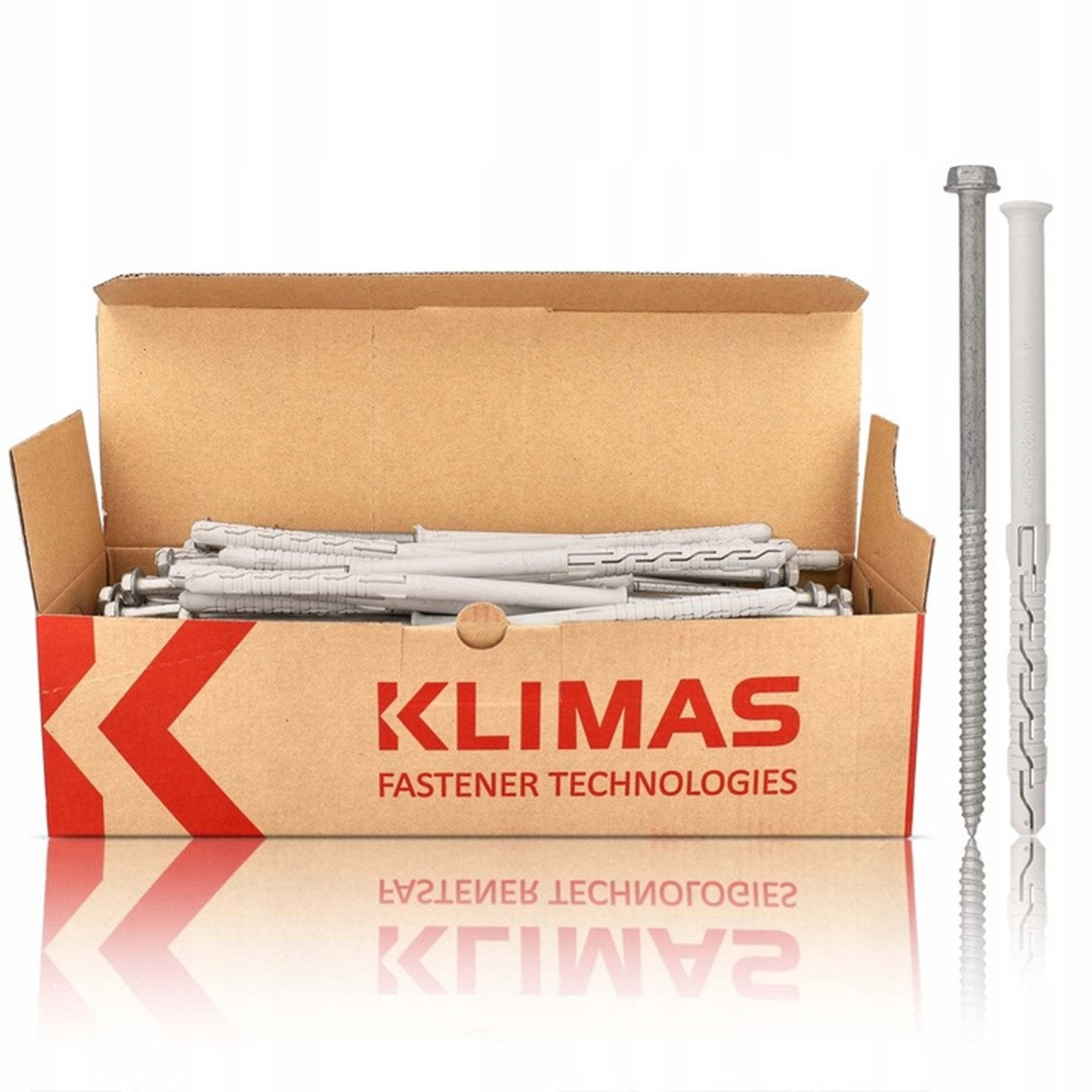 Klimas Sechskantschraube Klimas KPR-FAST K Fensterrahmendübel Spreizdübel TX, (50 St)