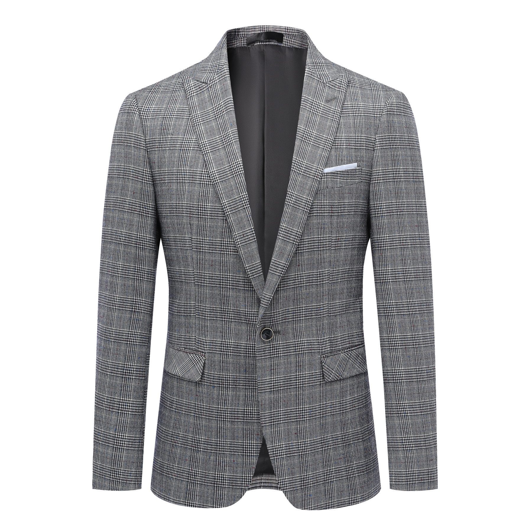 Allthemen Anzug (2 tlg) kariertes Anzug-Set Regular Fit Businessanzug im el günstig online kaufen