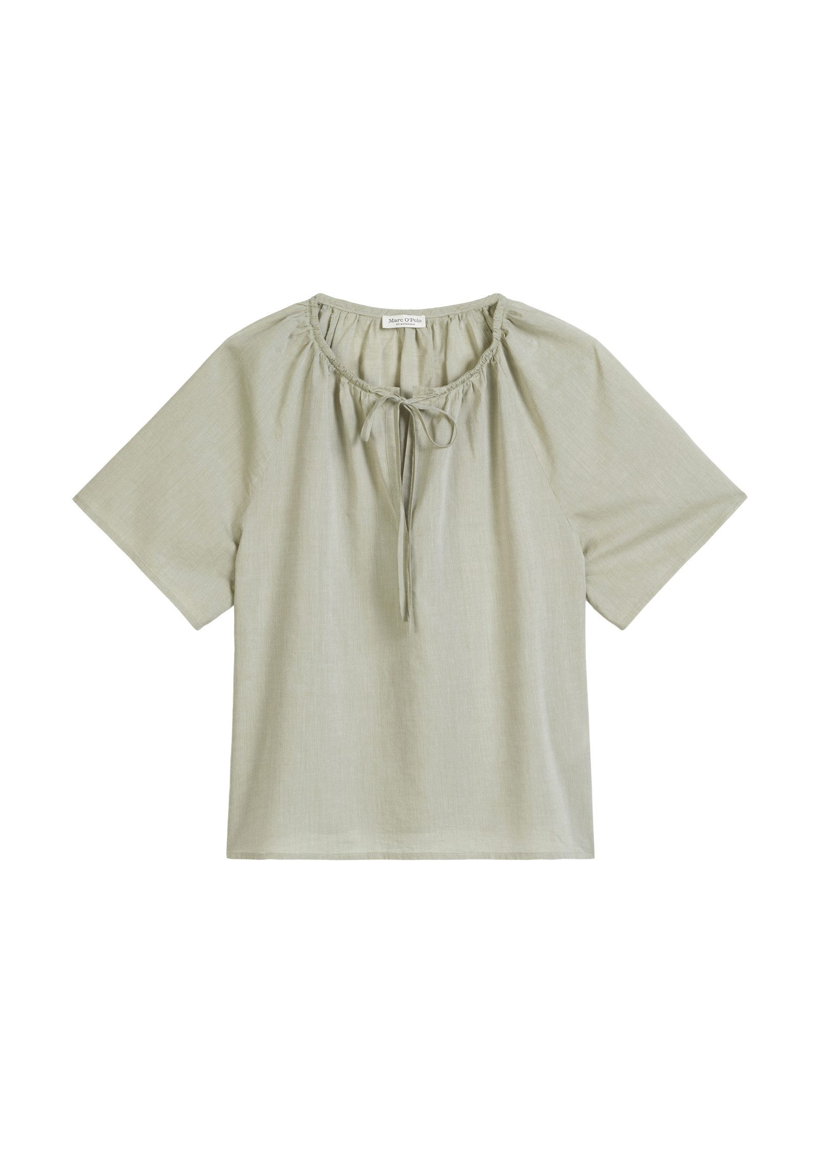 Marc O'Polo Kurzarmbluse aus Baumwoll-Chambray