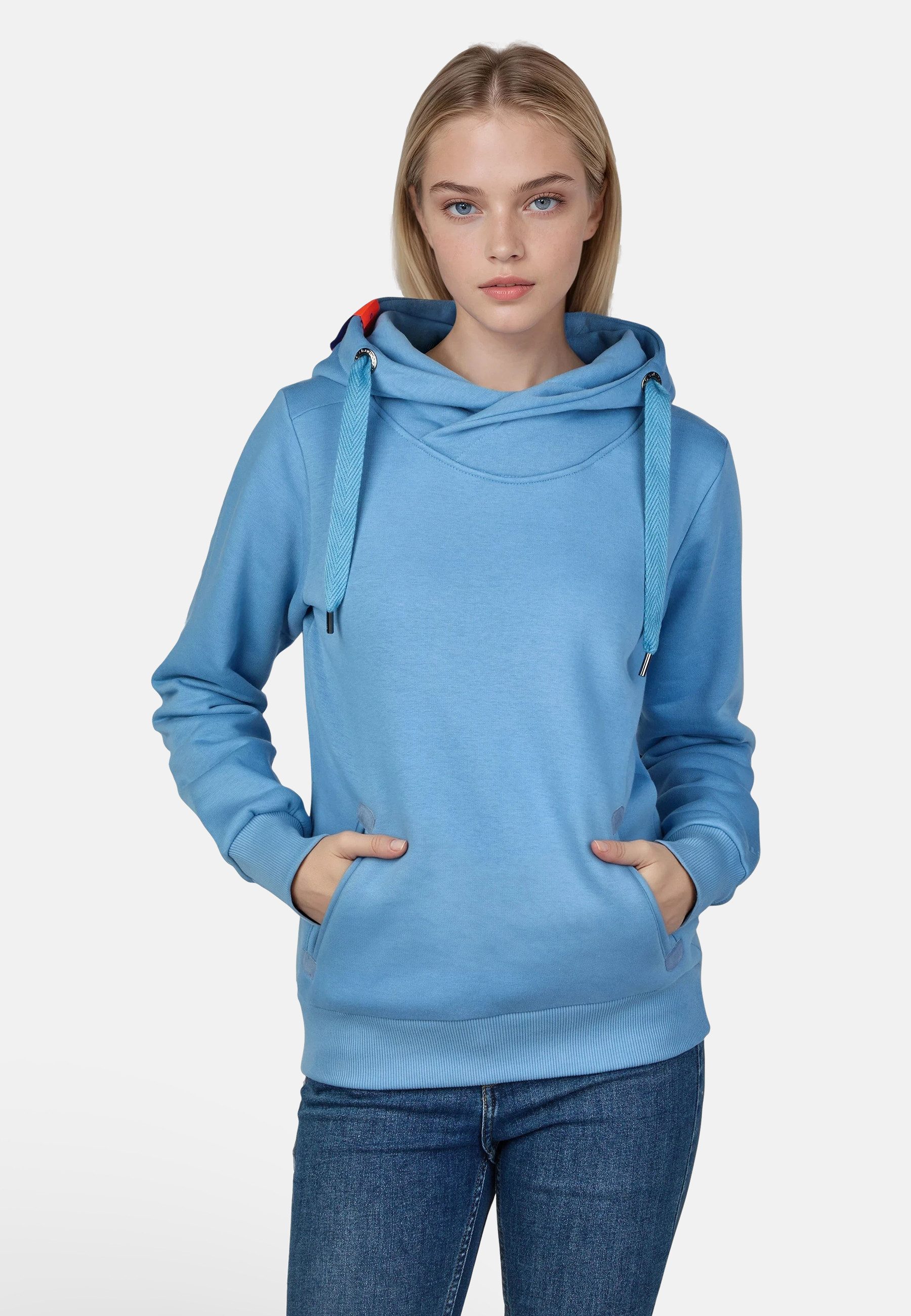 salzhaut Hoodie SÜNN Damen Tailliert salzhaut Kapuzenpullover – bequemer Fit und nordisch klares Design – Bild 3 von 5