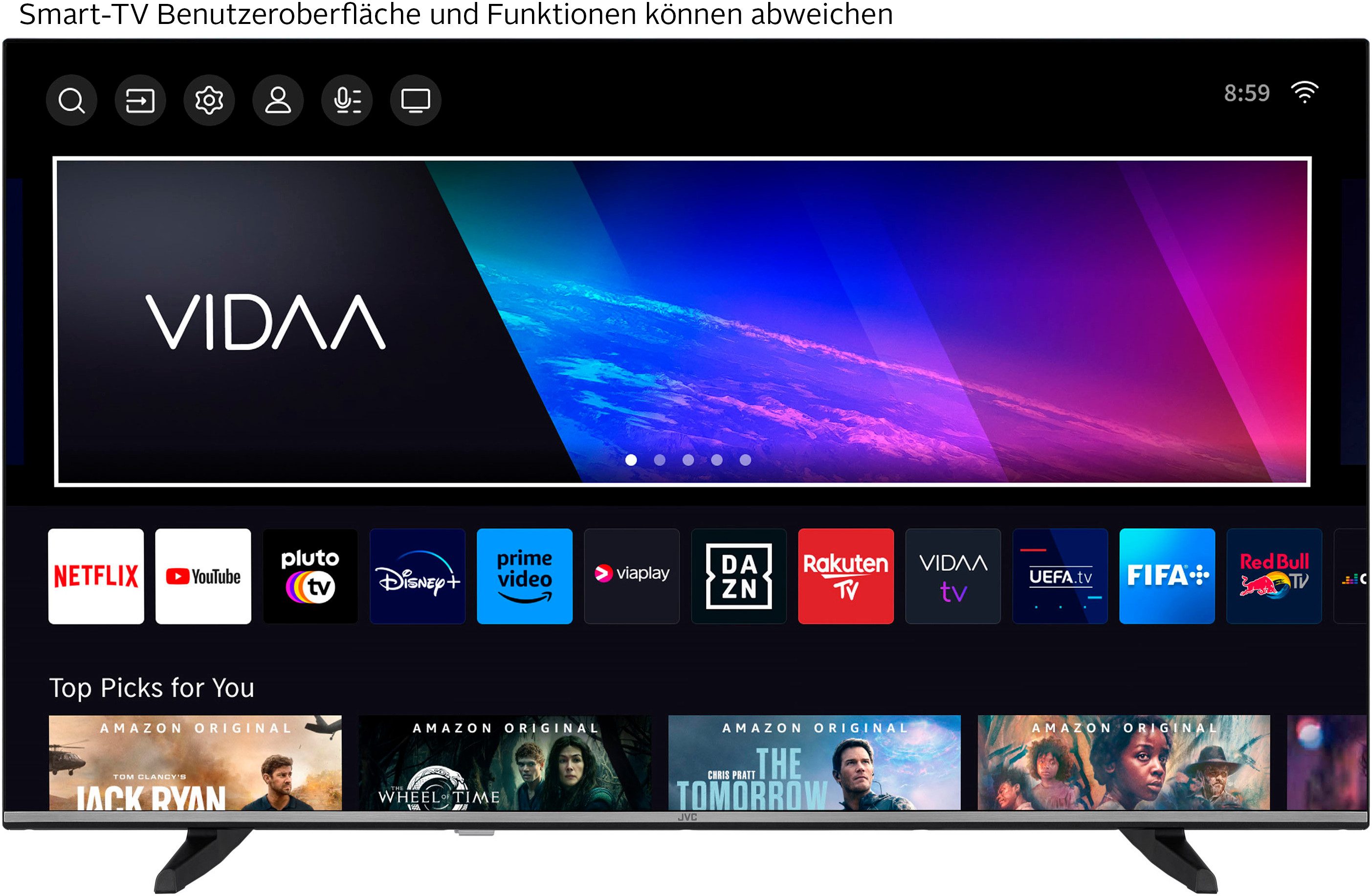 JVC LT-50VD3555 LED-Fernseher (126 cm/50 Zoll, schwarz ! RABATT: 16.41%