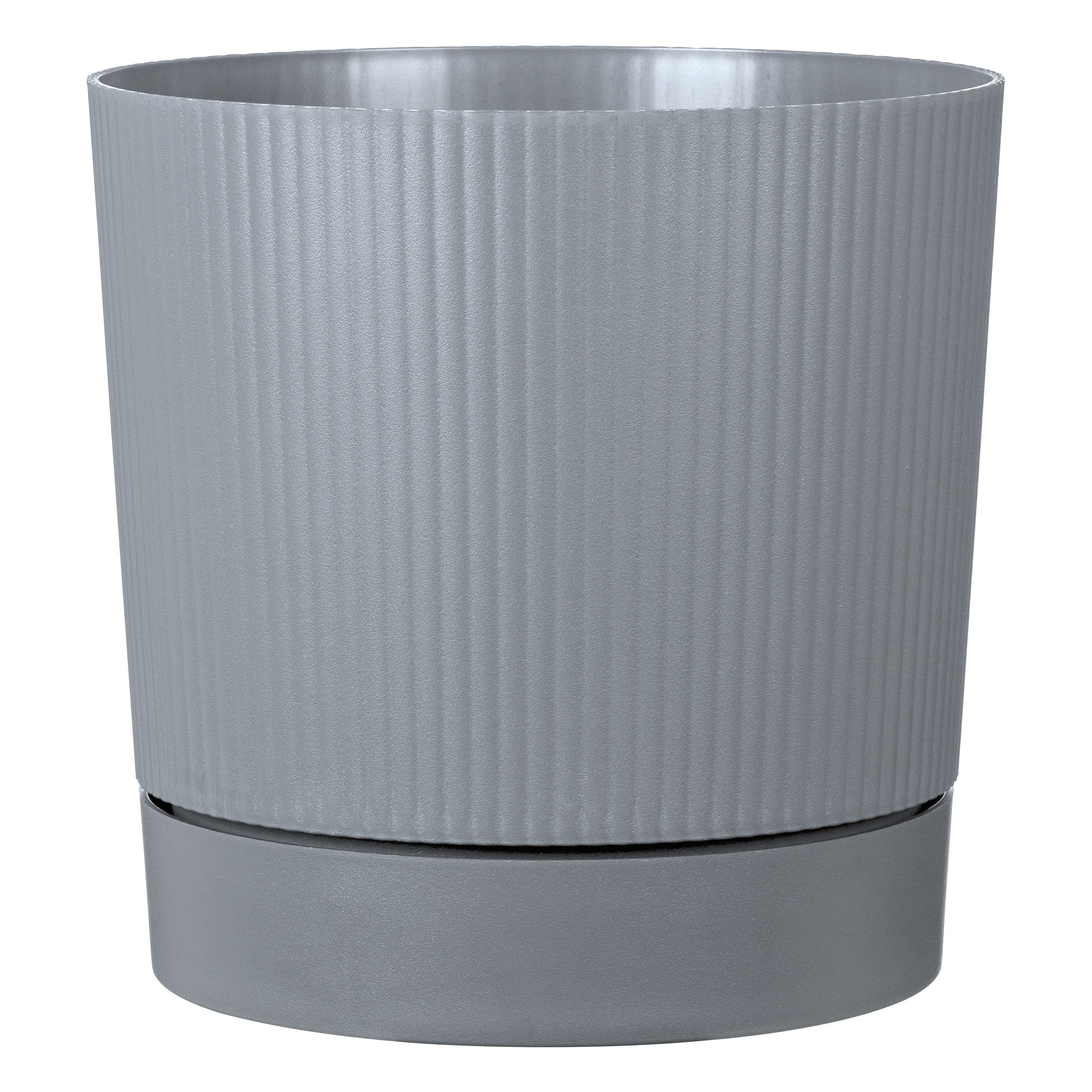 Scheurich Übertopf 29/249 LINO+, Pflanzgefäß aus Kunststoff, ØxH: 29x29 cm