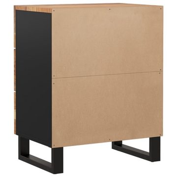 furnicato Nachttisch 50x33x62 cm Massivholz Akazie & Holzwerkstoff