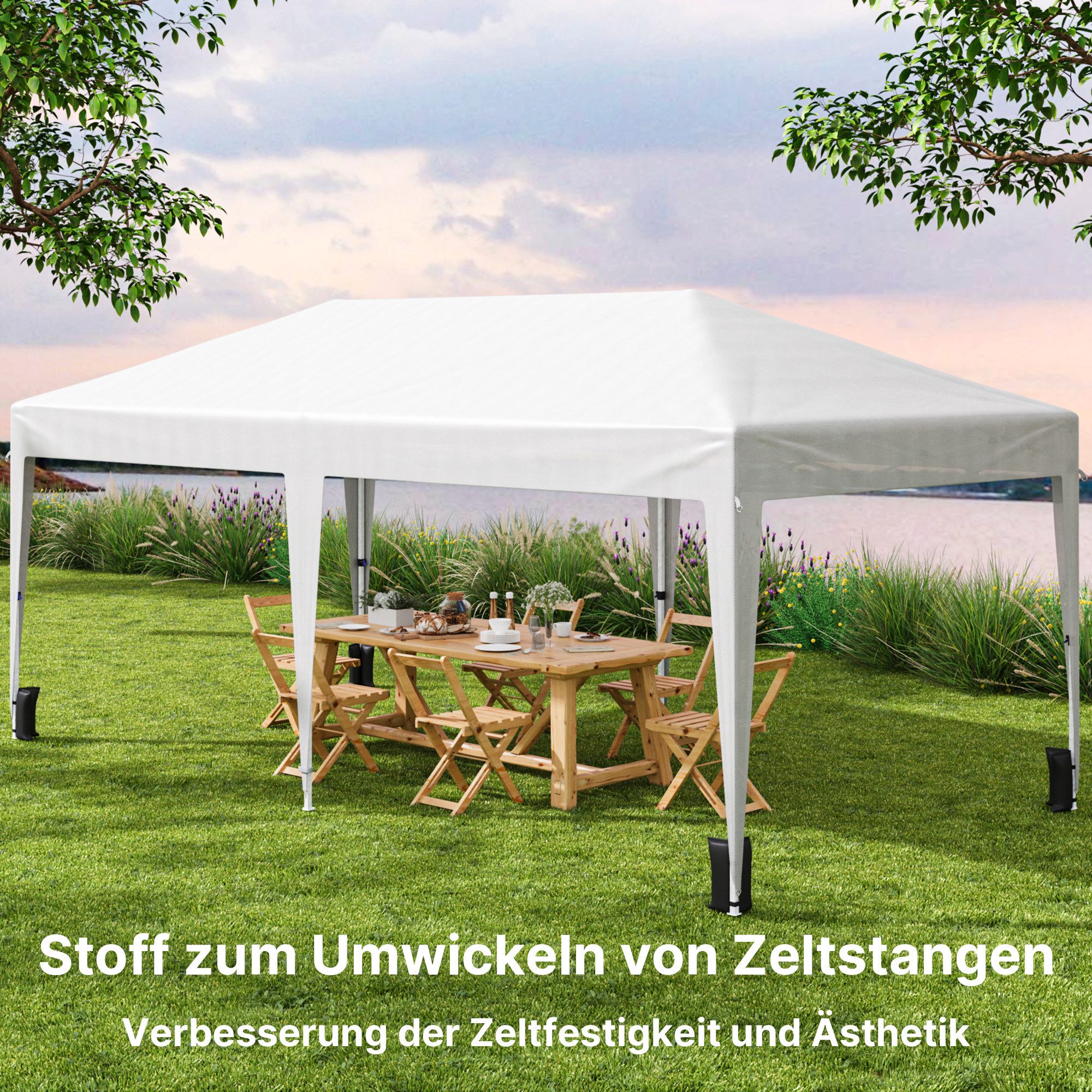 Bealife Faltpavillon 3x6m Pop-Up Pavillon mit günstig online kaufen