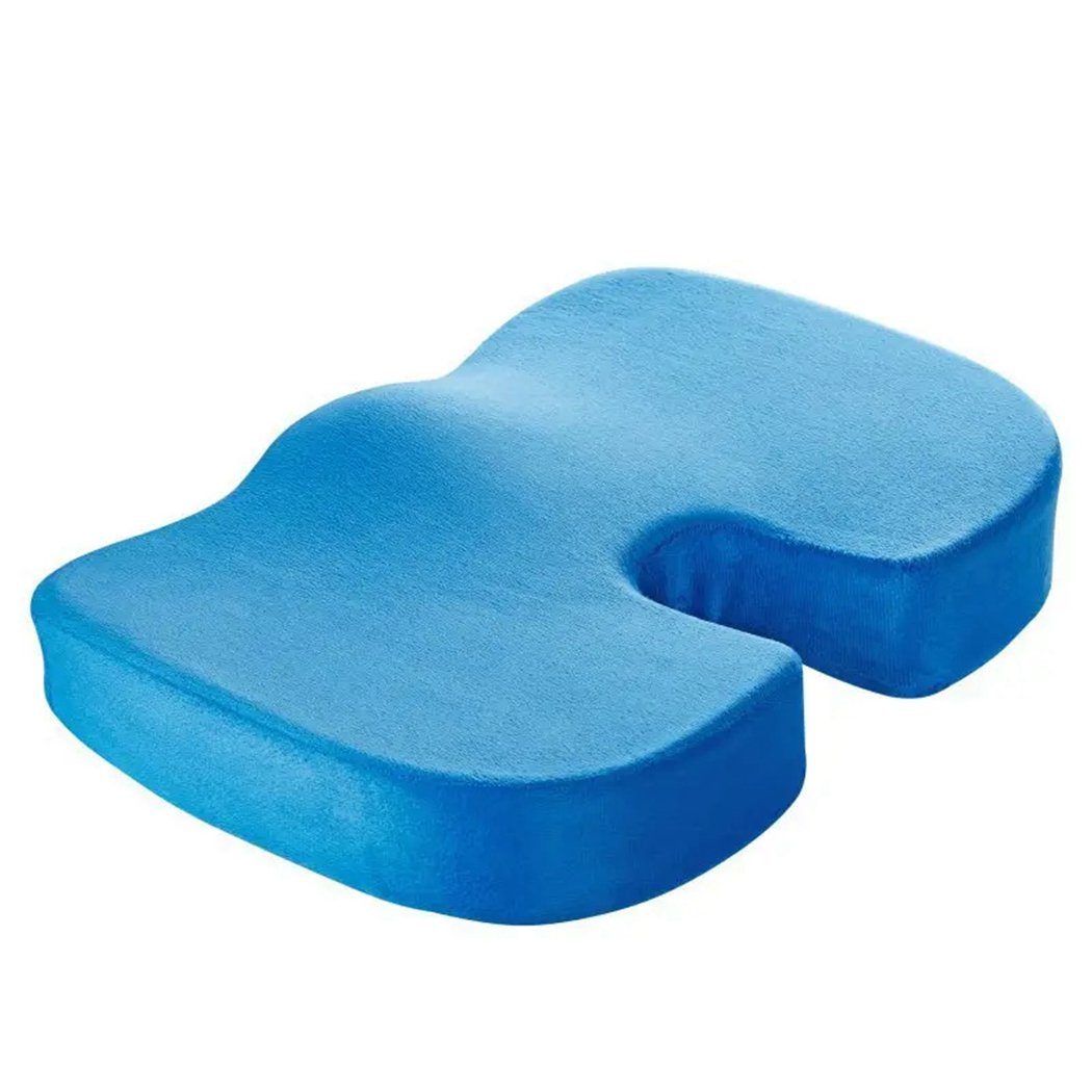 Gel-Sitzkissen Stuhlkissen Sitzkissen Komfort Blau kühlendes für – TUABUR Memory-Schaum aus