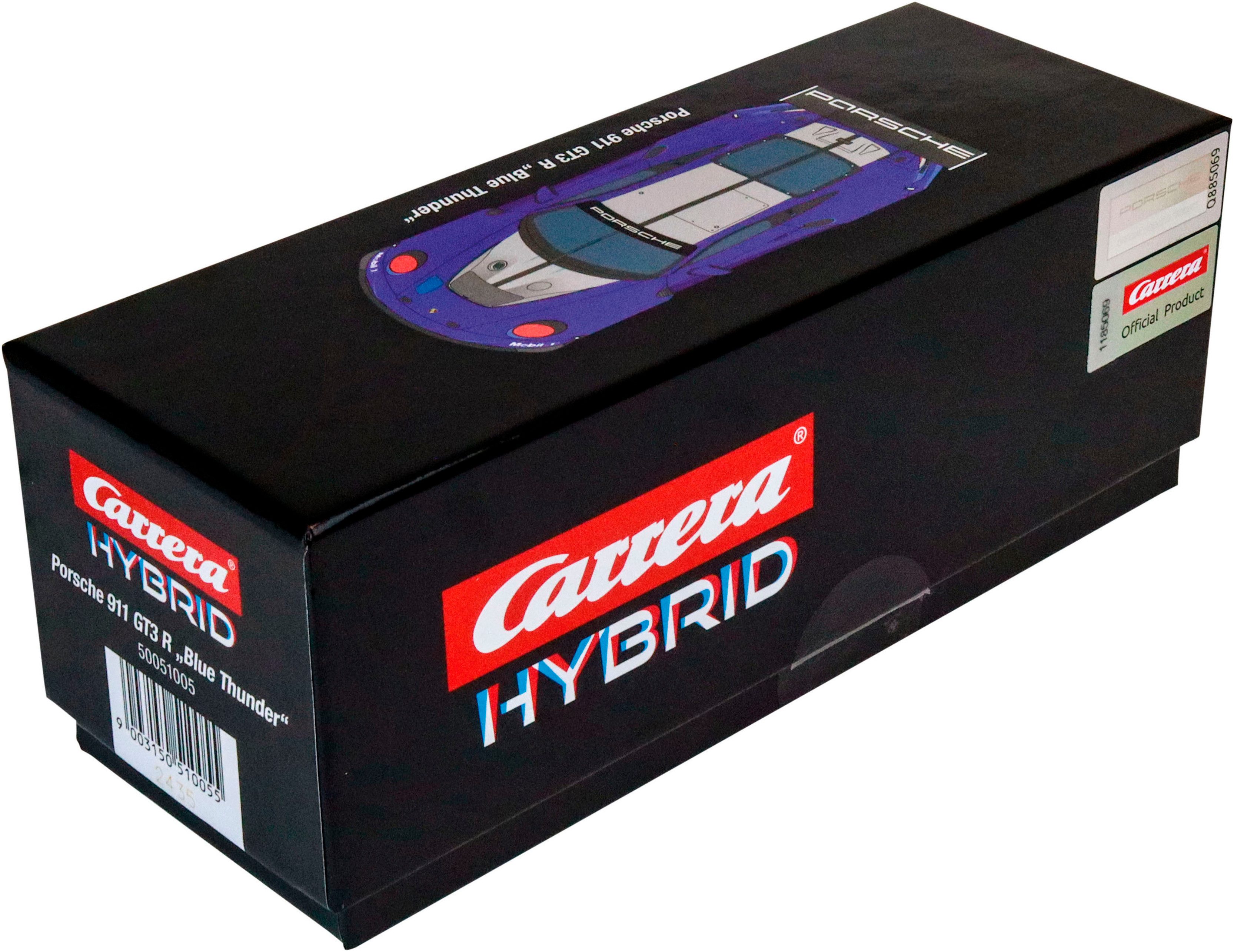Carrera® Rennbahn-Auto Carrera Hybrid, Porsche 911 GT3 R, Blue Thunder