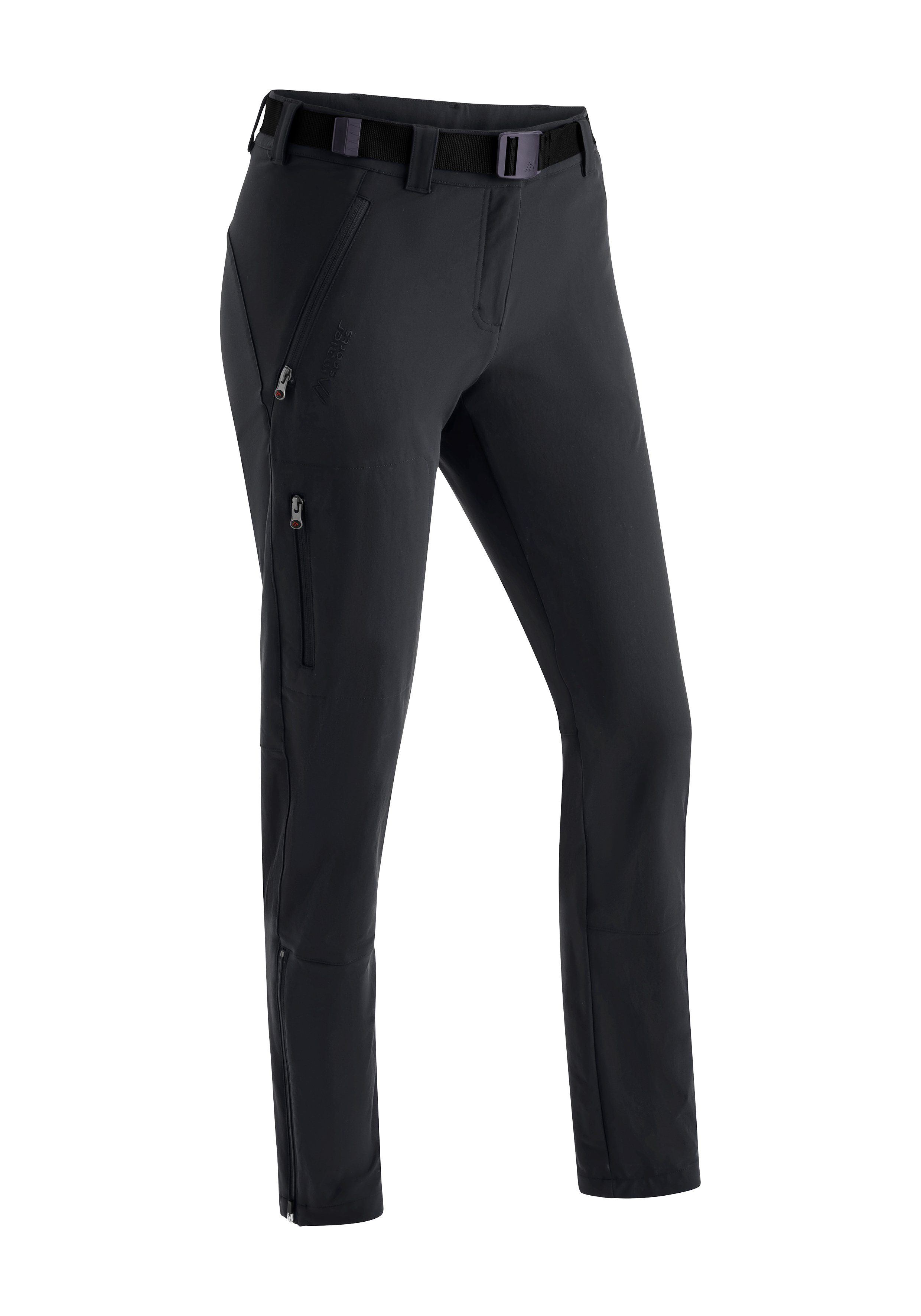 Maier Sports Funktionshose Lana schnelltrocknend Slimfit, elastisch, slim schwarz Trekkinghose