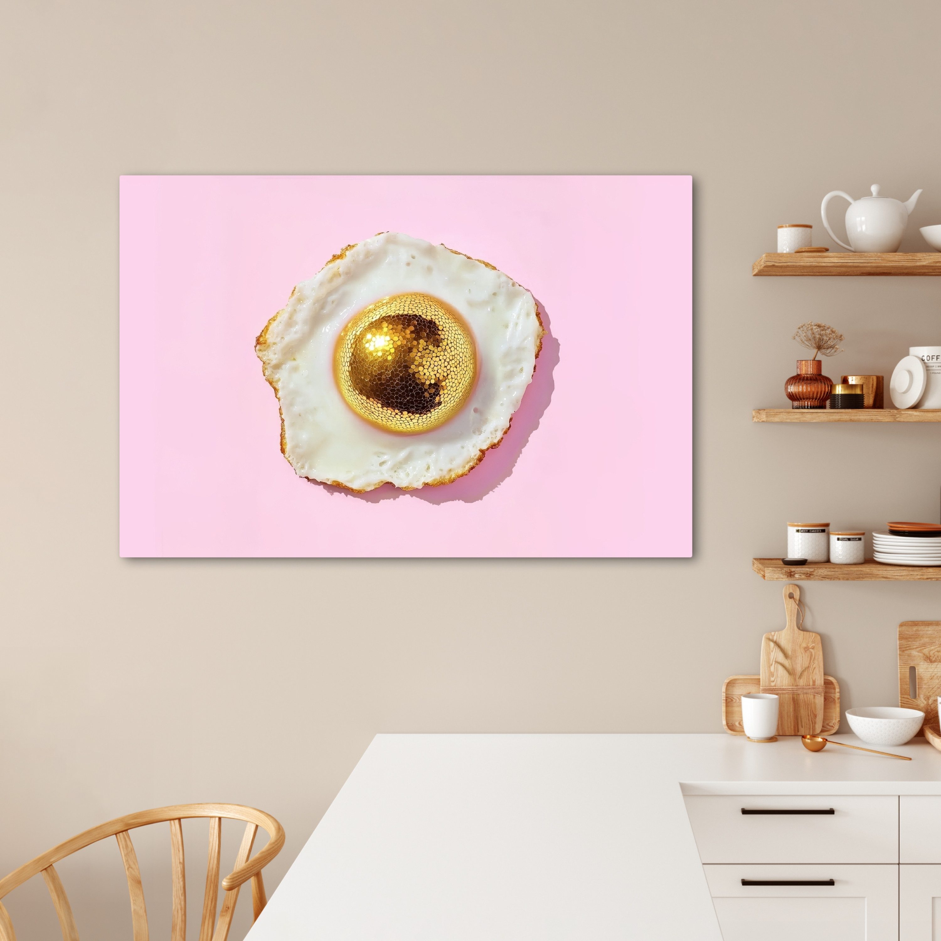 OneMillionCanvasses® Leinwandbild Ei - Disco - günstig online kaufen