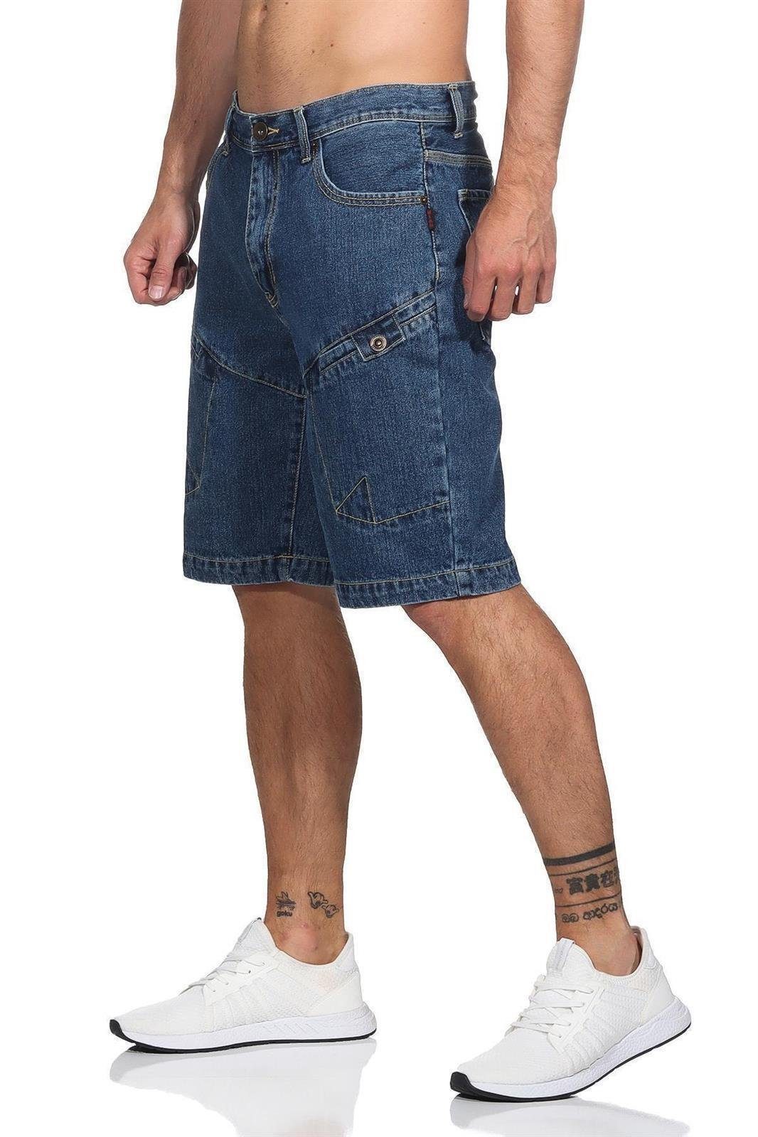 3/4-Jeans Herren 3/4 kurze-Hose Jeans Short Bermuda Capri; 32 34 36 38 40 42