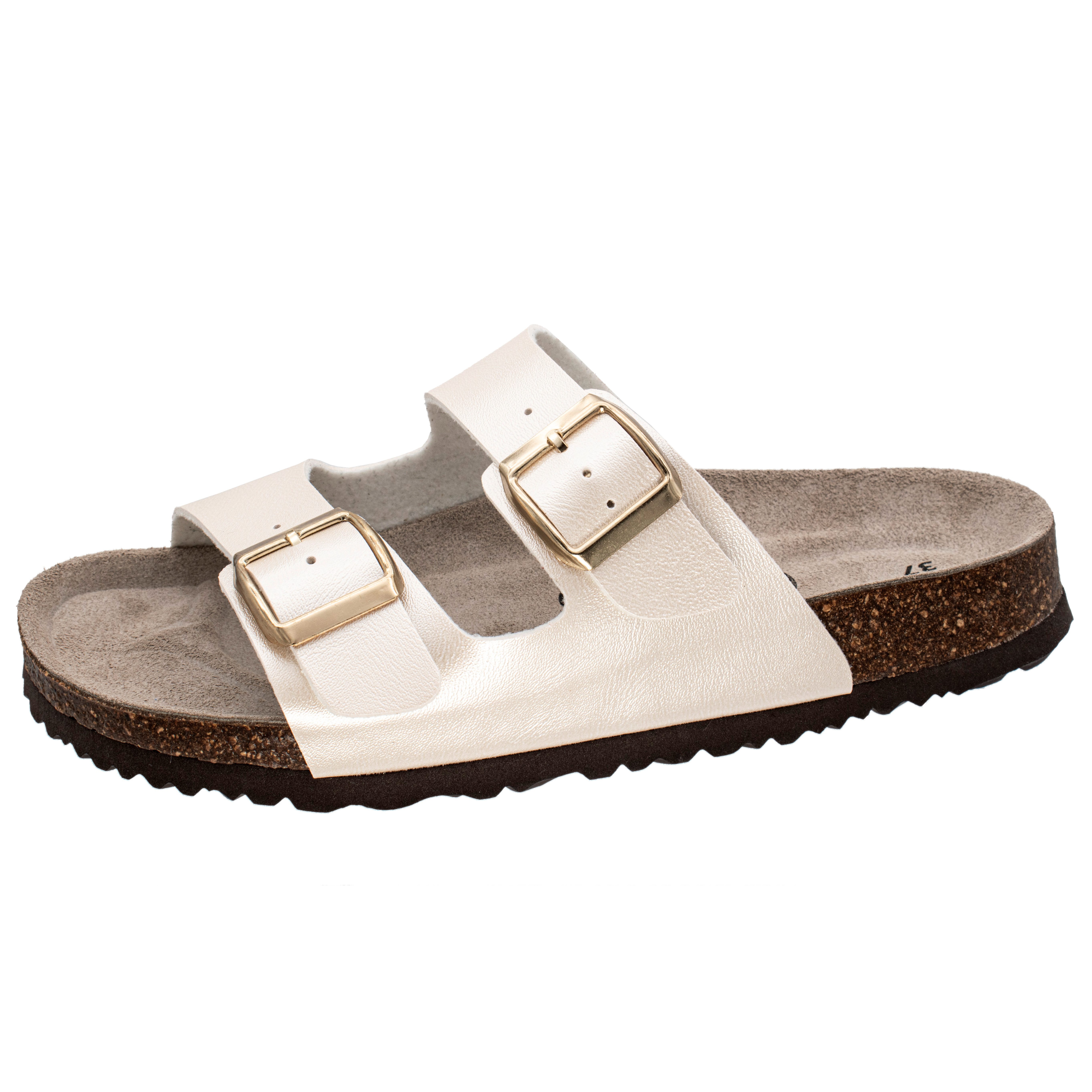 Fischer-Markenschuh Mirabel Pantolette aus Vegano (Lederimitat), Fleecefutt günstig online kaufen