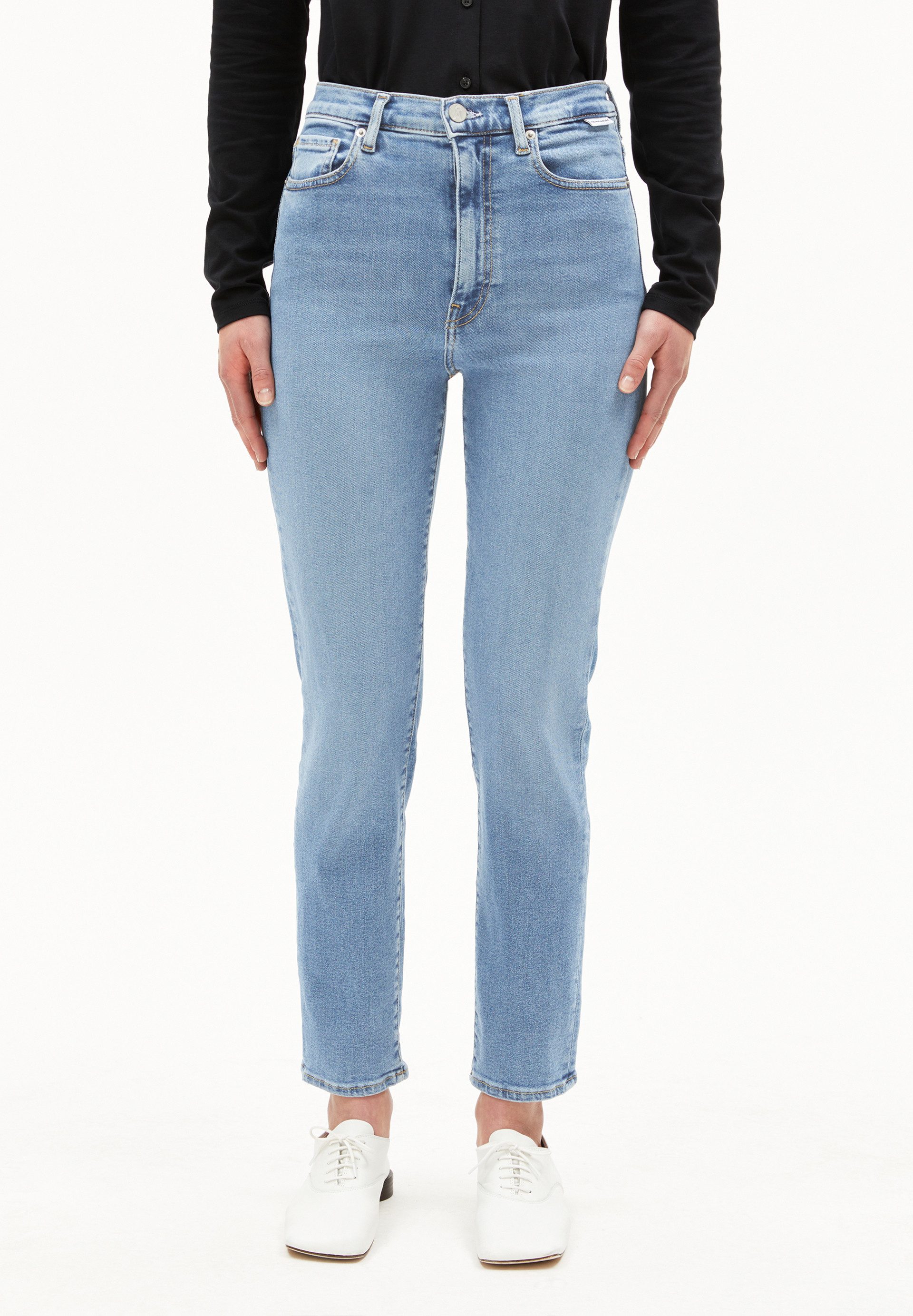 Armedangels Slim-fit-Jeans LEJAANI Slim Джинсы Bio-Baumwoll Mix X-Stretch (X-Stretch, Slim Fit) High waist