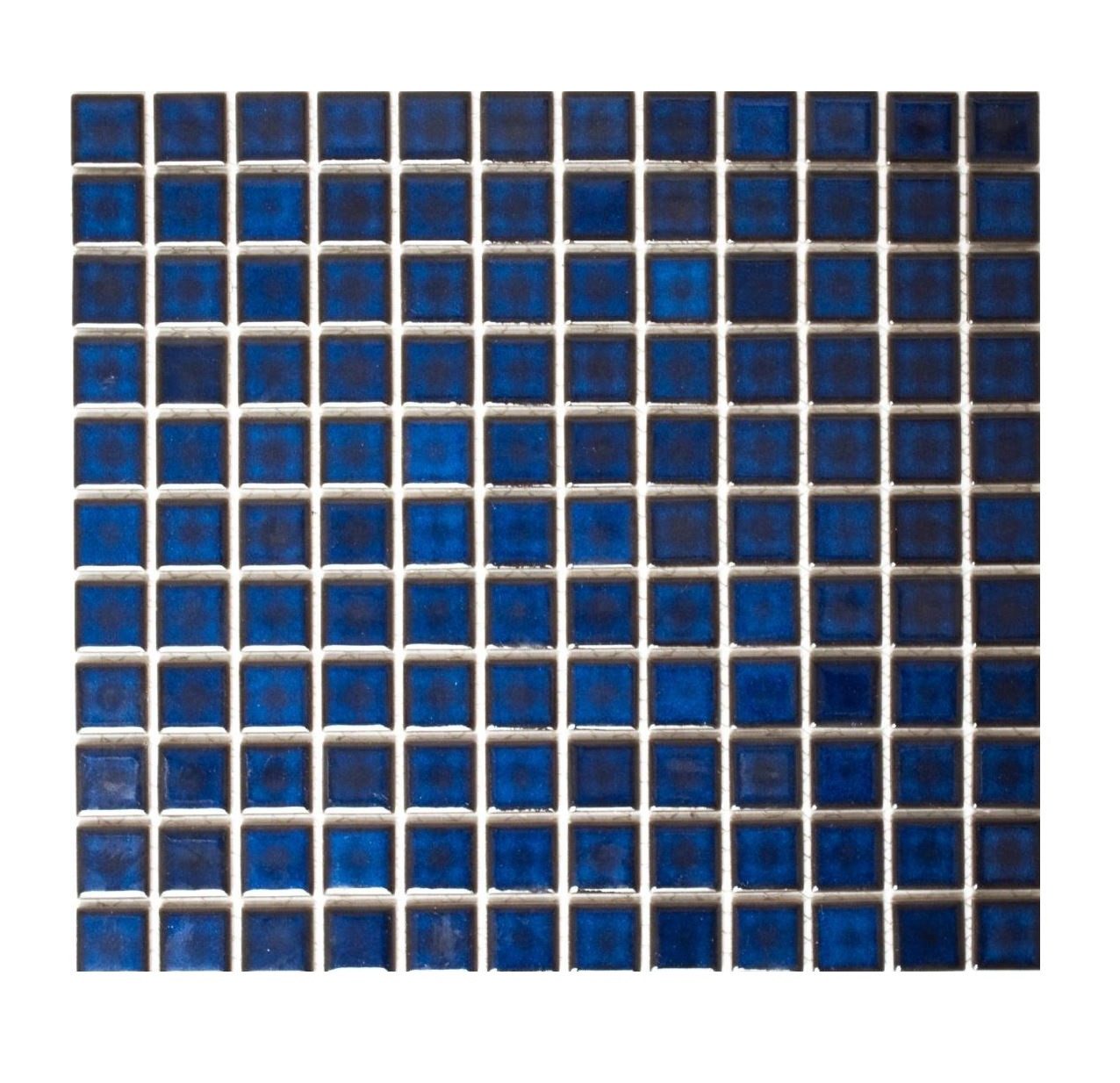 Mosani Mosaikfliesen Keramikmosaik Mosaikfliesen KOBALTBLAU DUNKELBLAU glänzend Küche