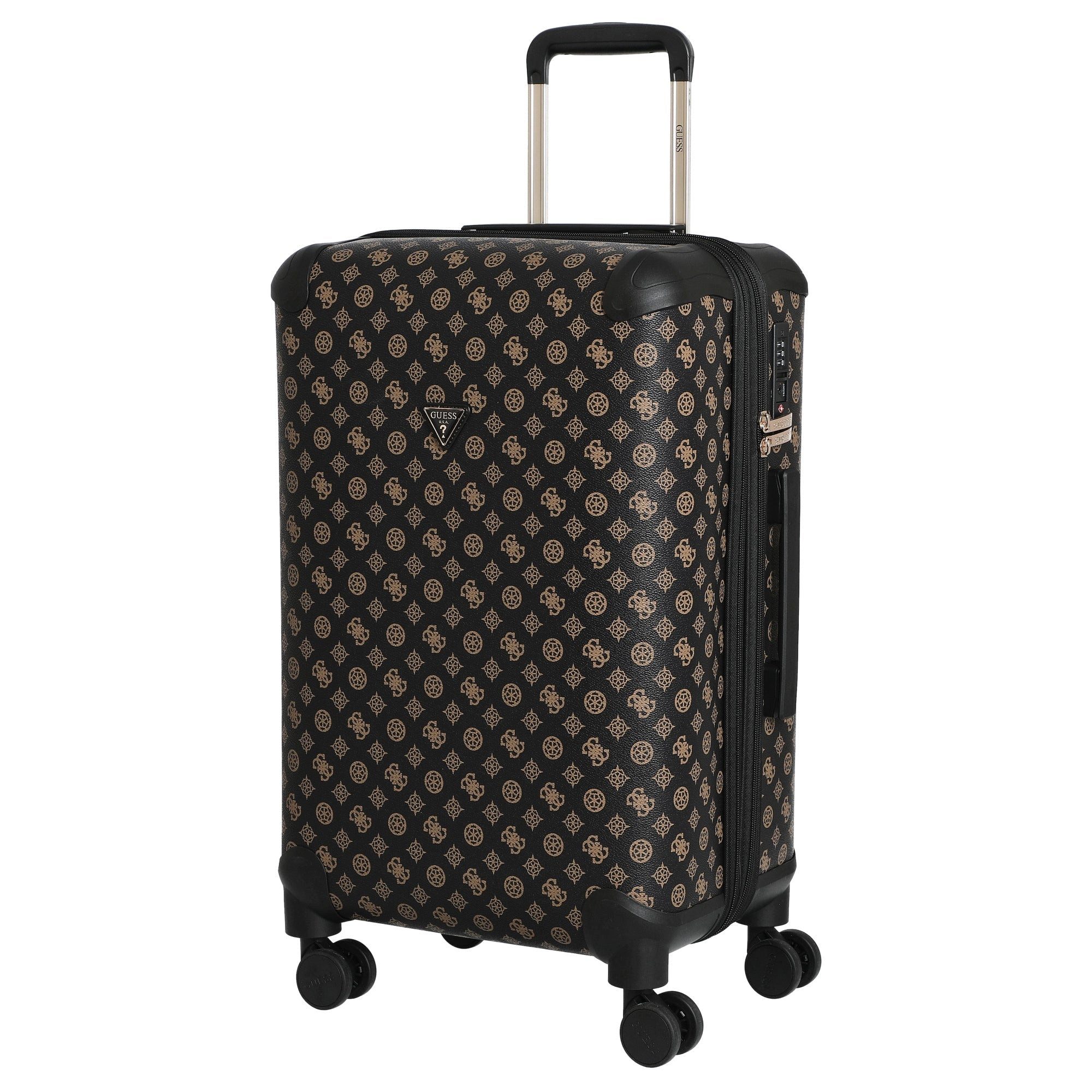 Guess Koffer Wilder 22 IN - 4-Rollen-Trolley 64 cm erw. (brown), 4 Rollen R günstig online kaufen