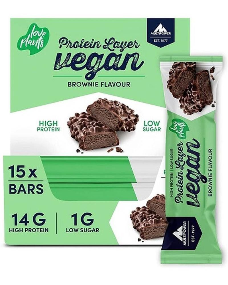 Multipower Multipower Vegan Protein Layer Bar 15x 55g Riegel, 55.0 g