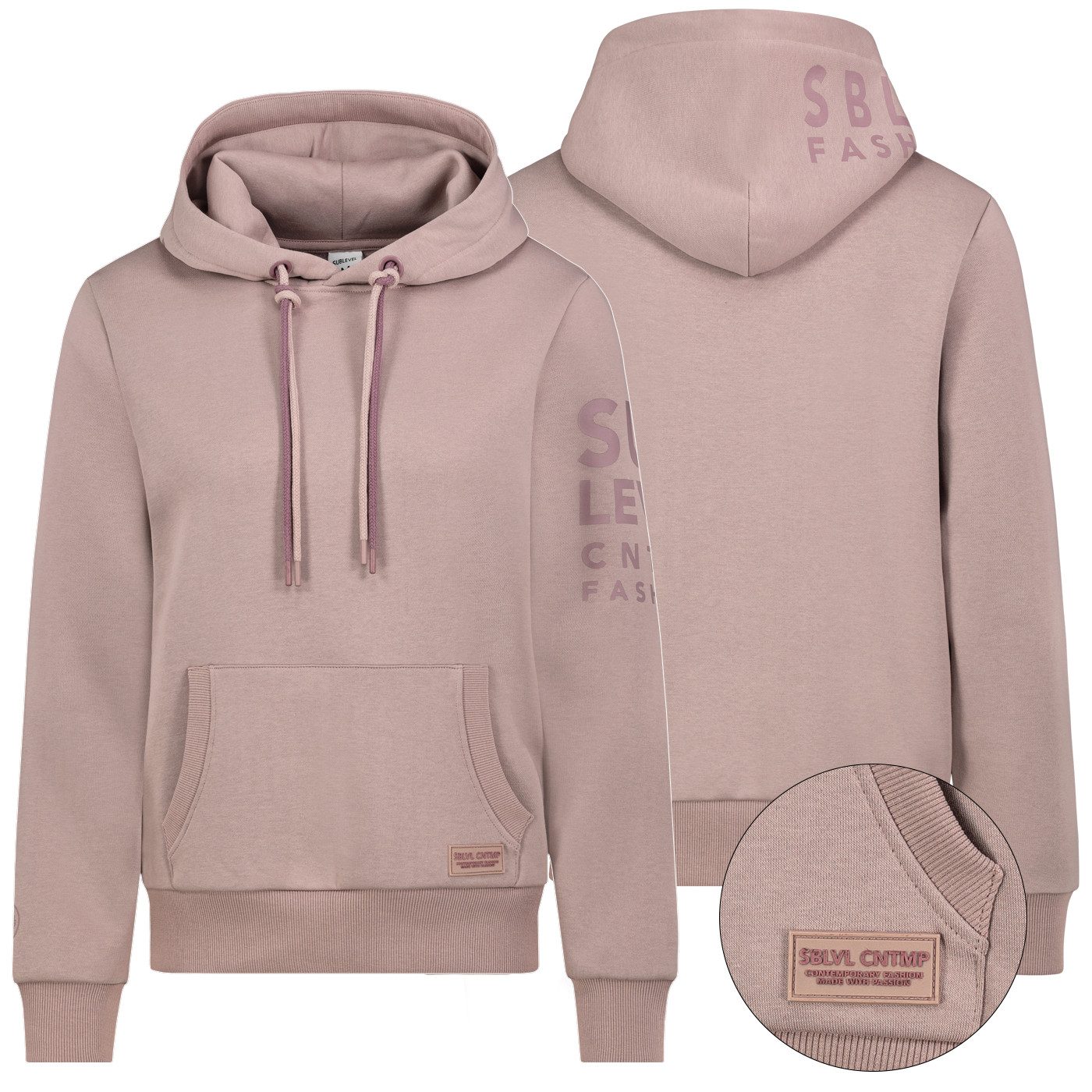SUBLEVEL Hoodie Sublevel Hoodie Sweater Kapuzenpullover günstig online kaufen
