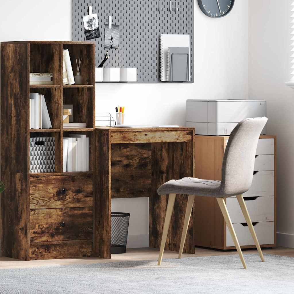 furnicato Schreibtisch 60 x 50 x 76 cm Geräucherte Eiche (1-St), Kompakter Arbeitstisch mit großer Ablagefläche für dein Home-Office