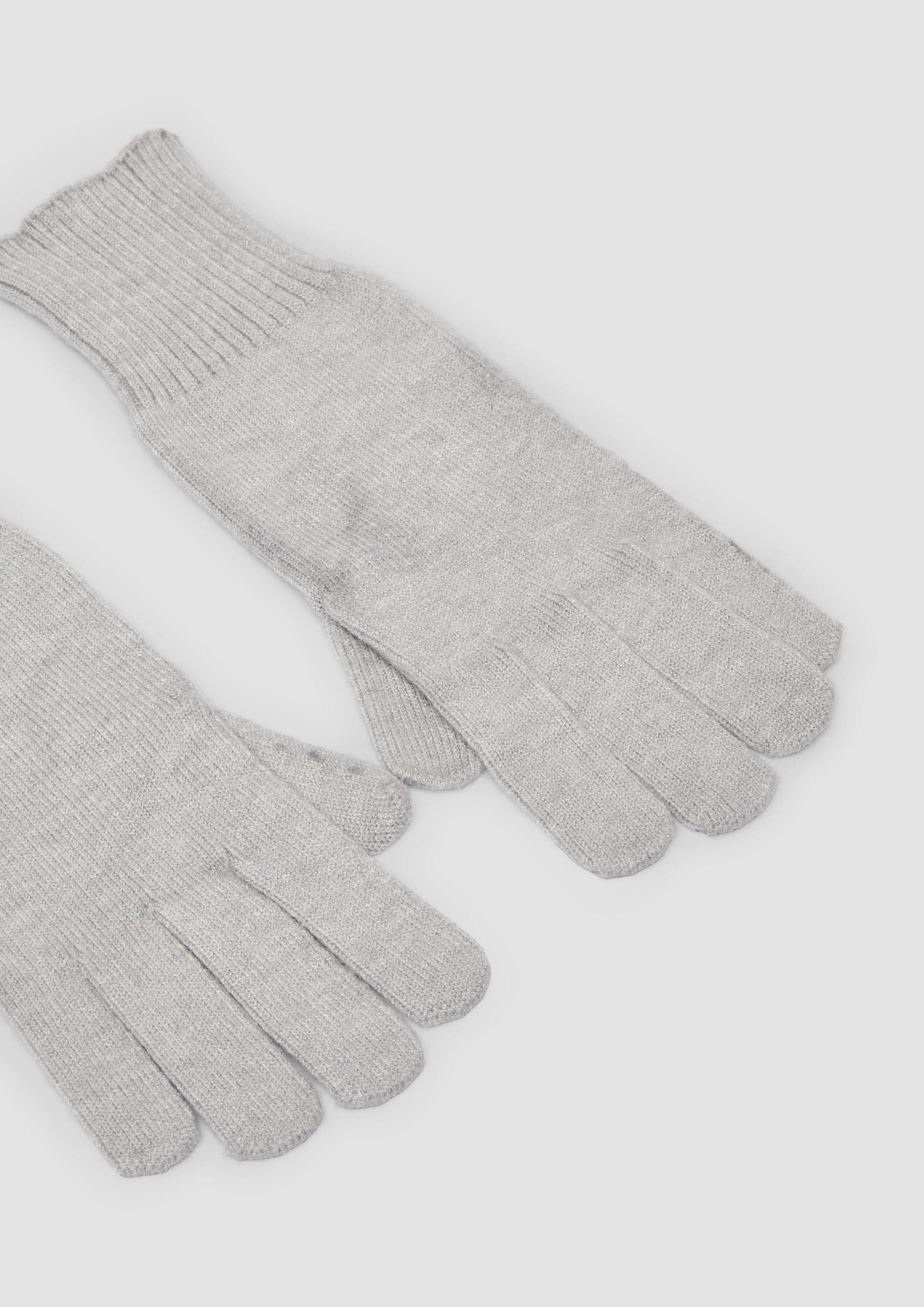 s.Oliver Strickhandschuhe Handschuhe Handschuhe aus Feinstrick mit Stulpe