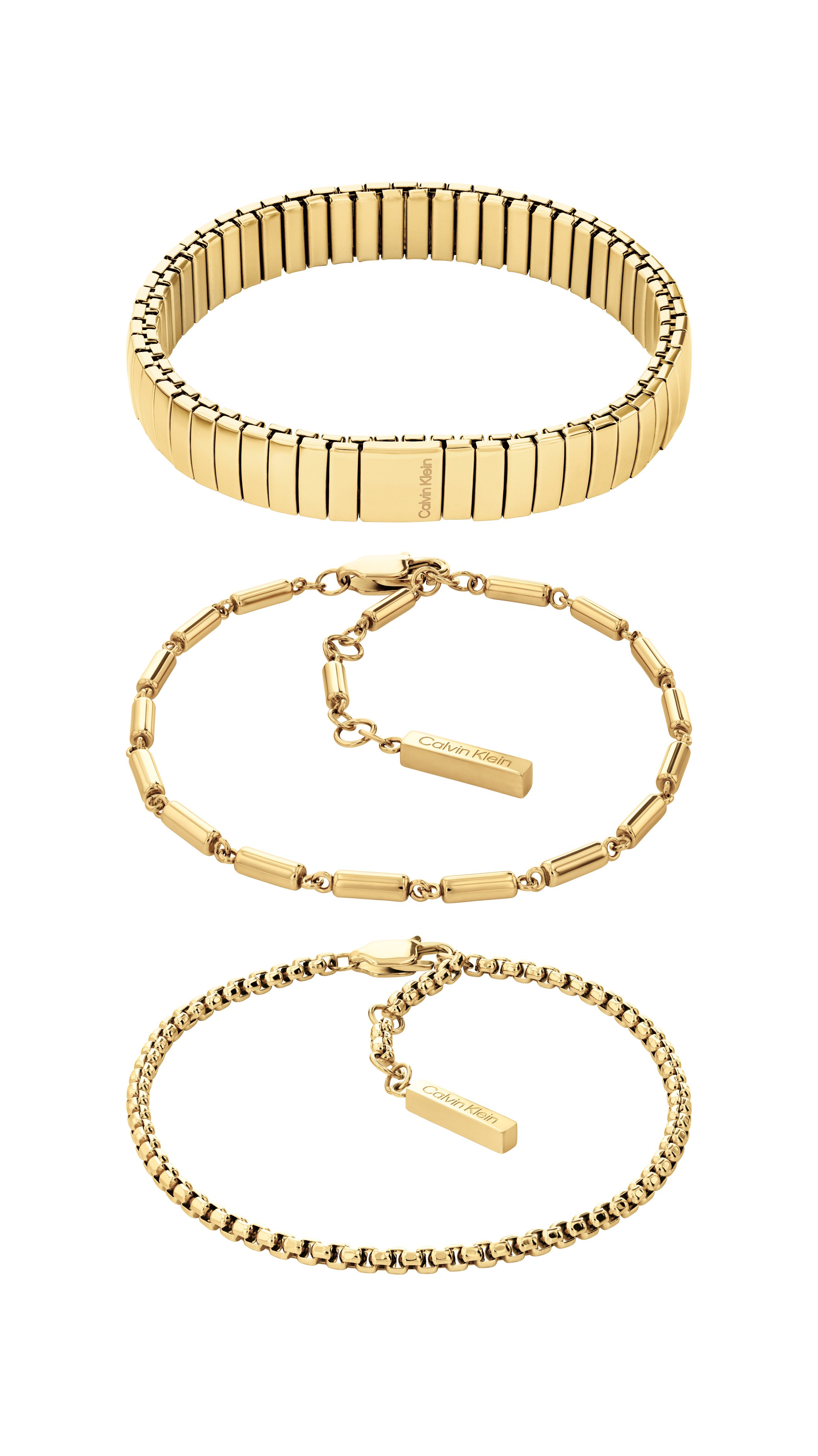 Calvin Klein Armketten Set CK STACKED (Set, 3-tlg)