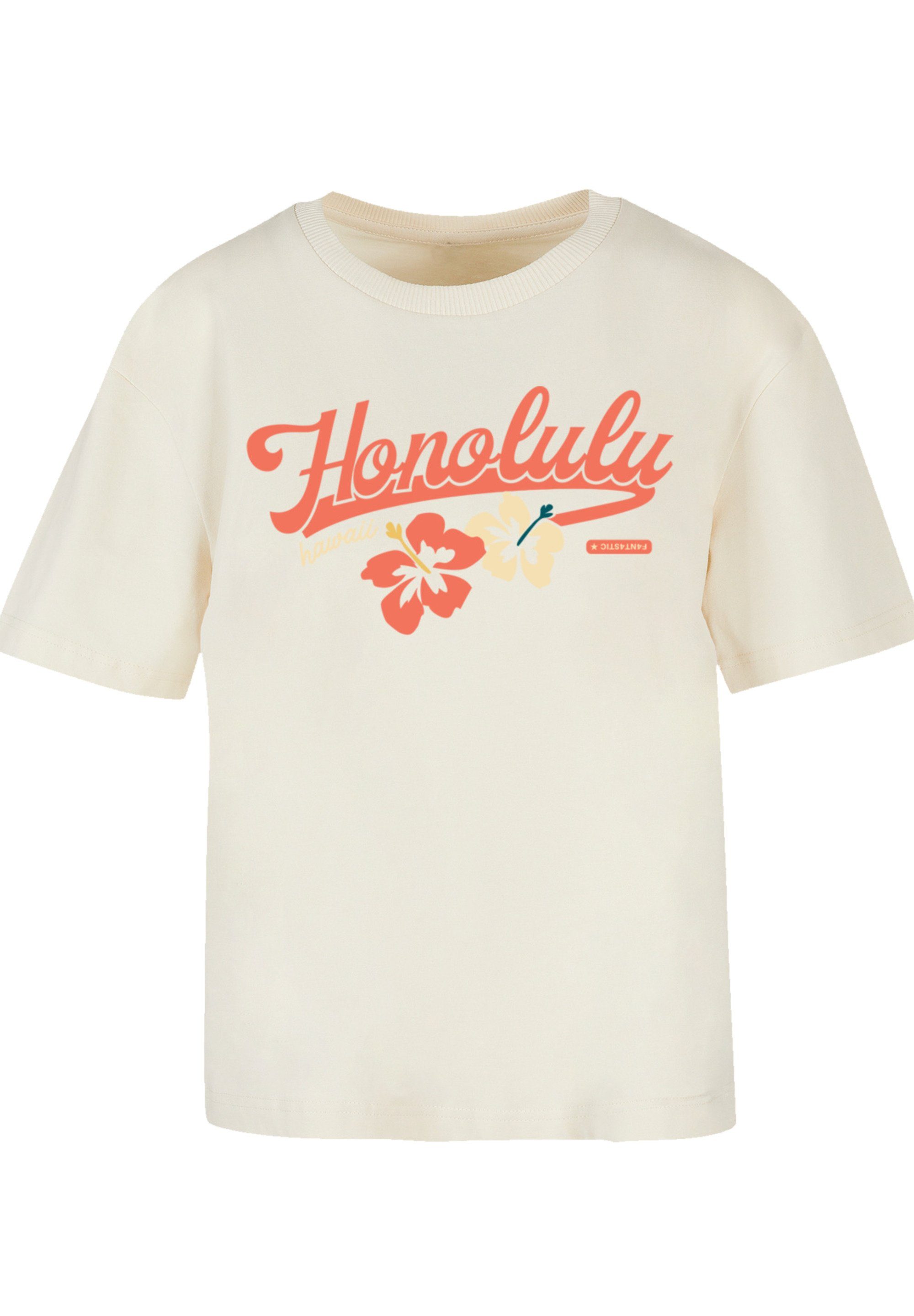F4NT4STIC T-Shirt PLUS SIZE eine Fällt Größe aus, weit bitte Print, kleiner bestellen Honolulu