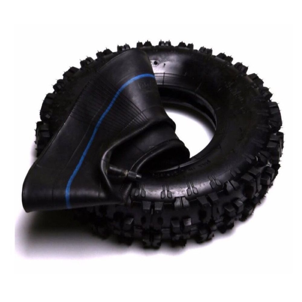 FunSport-Factory Kinderfahrzeug-Räder Kinderquadreifen Quadreifen Reifen mit Schlauch 4.10-6, Stollenprofil, hoher Grip, für Kinderquads, robust & langlebig