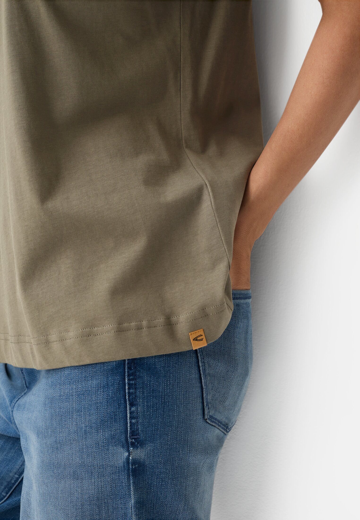 camel active Print-Shirt aus reiner Baumwolle Kurzarm