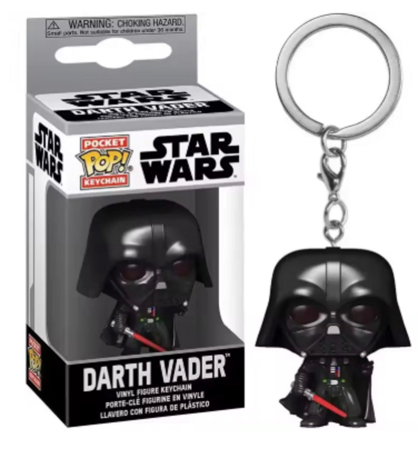 Stelby Schlüsselanhänger Merchandise Figur, Sammelfigur Schlüsselanhänger Darth Vader, Star Wars Figur mit Geschenkbox