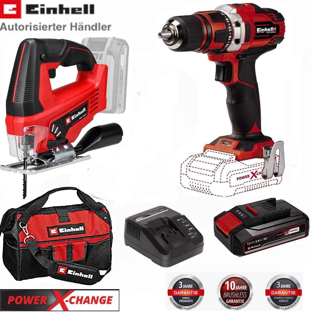 Einhell Akku-Bohrschrauber Bohrschrauber, Stichsäge, Akku 2.5 günstig online kaufen