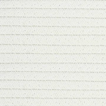 vidaXL Wäschekorb Wäschekorb Grau und Weiß Ø55x36 cm Baumwolle (1 St)