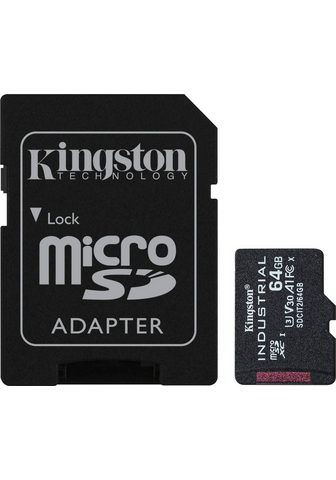 Kingston »INDUSTRIAL microSD 64GB + SD Adapter«...