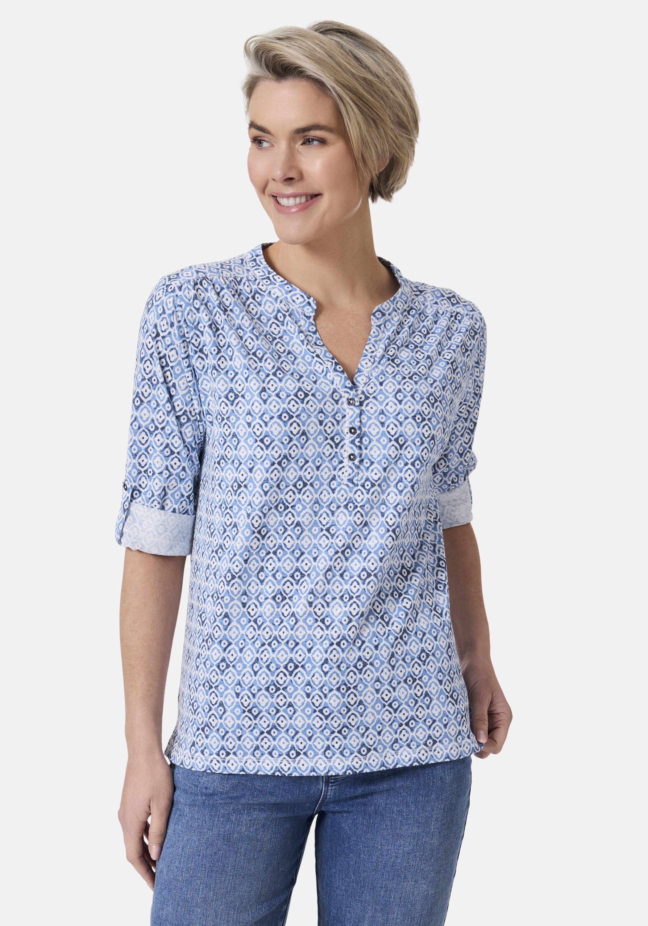 STOOKER WOMEN 3/4-Arm-Shirt "MARIE Print Shirt Blouse 3/4 -Arm", Regular Fi günstig online kaufen